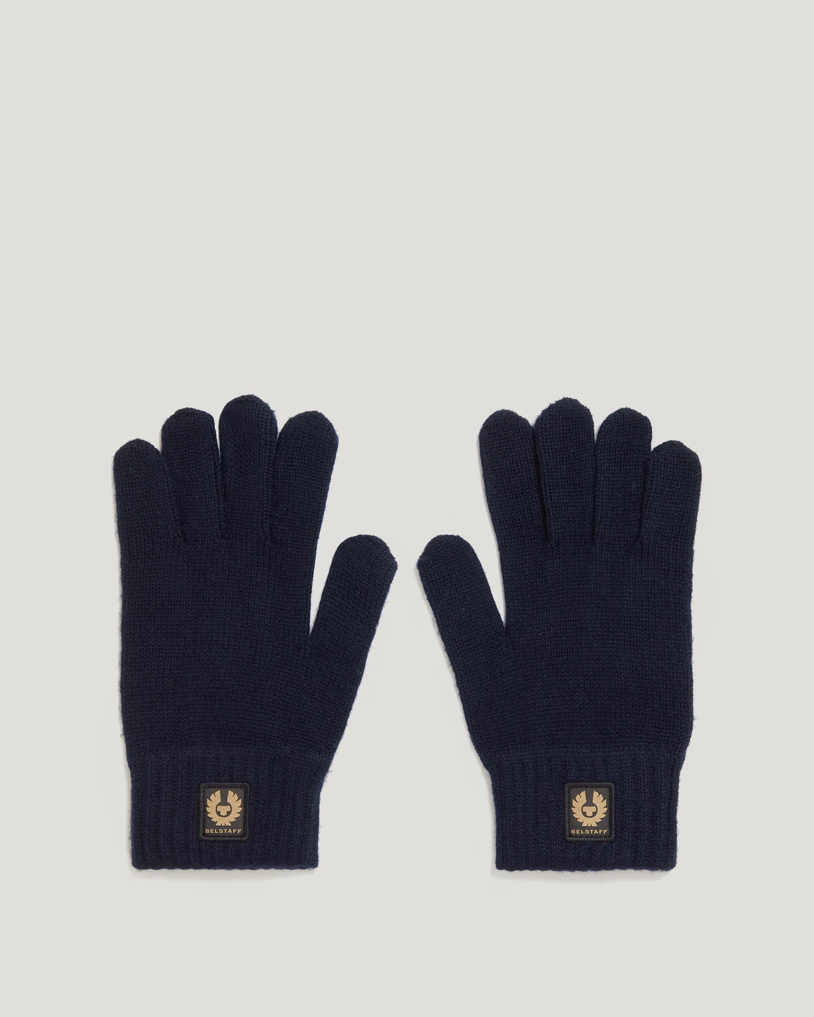 Belstaff Unisex Watch Gloves Wool Cashmere Blend Dark Ink Size One
