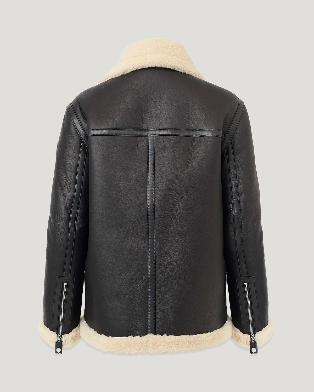 VIRDEN SHEARLING JACKET - Black