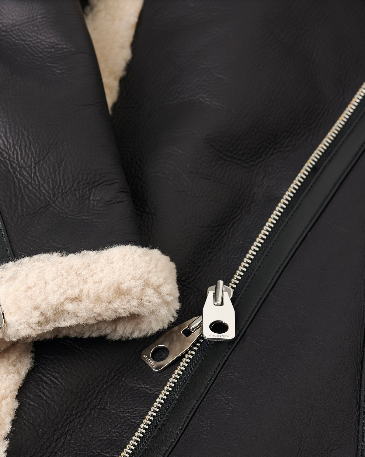 VIRDEN SHEARLING JACKET - Black