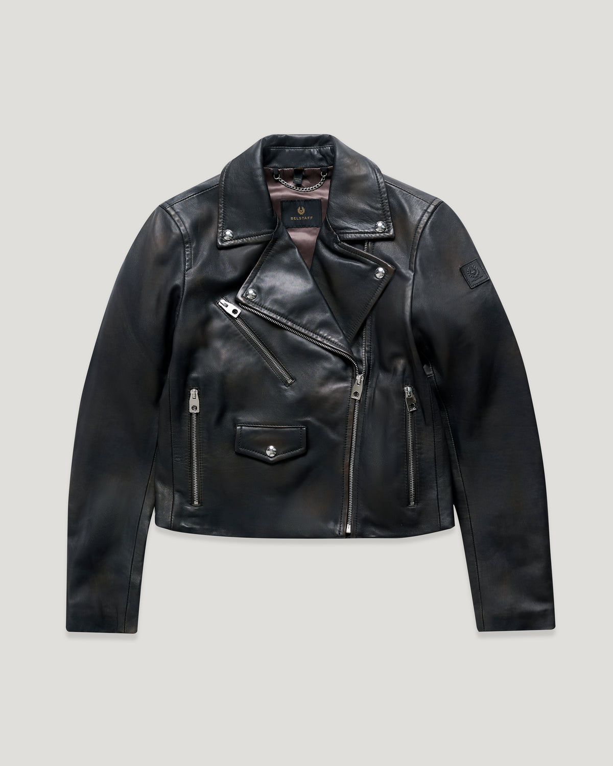 SIENNA BIKER JACKET DISTRESS - Bark