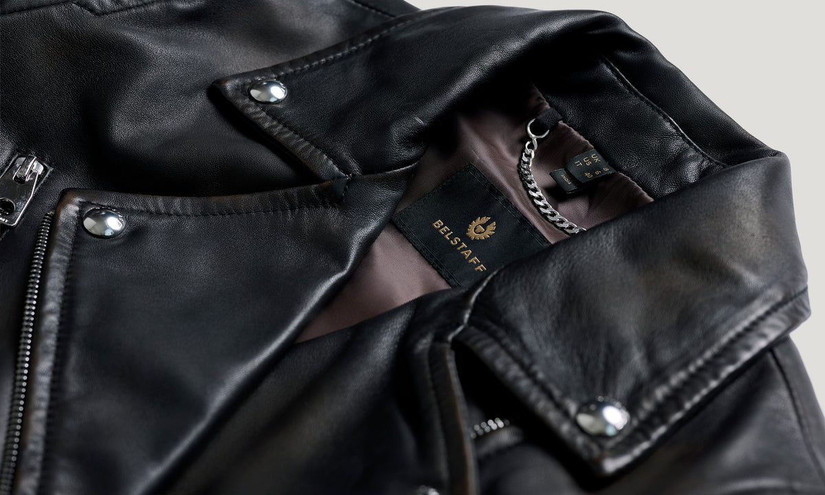 SIENNA BIKER JACKET DISTRESS - Bark