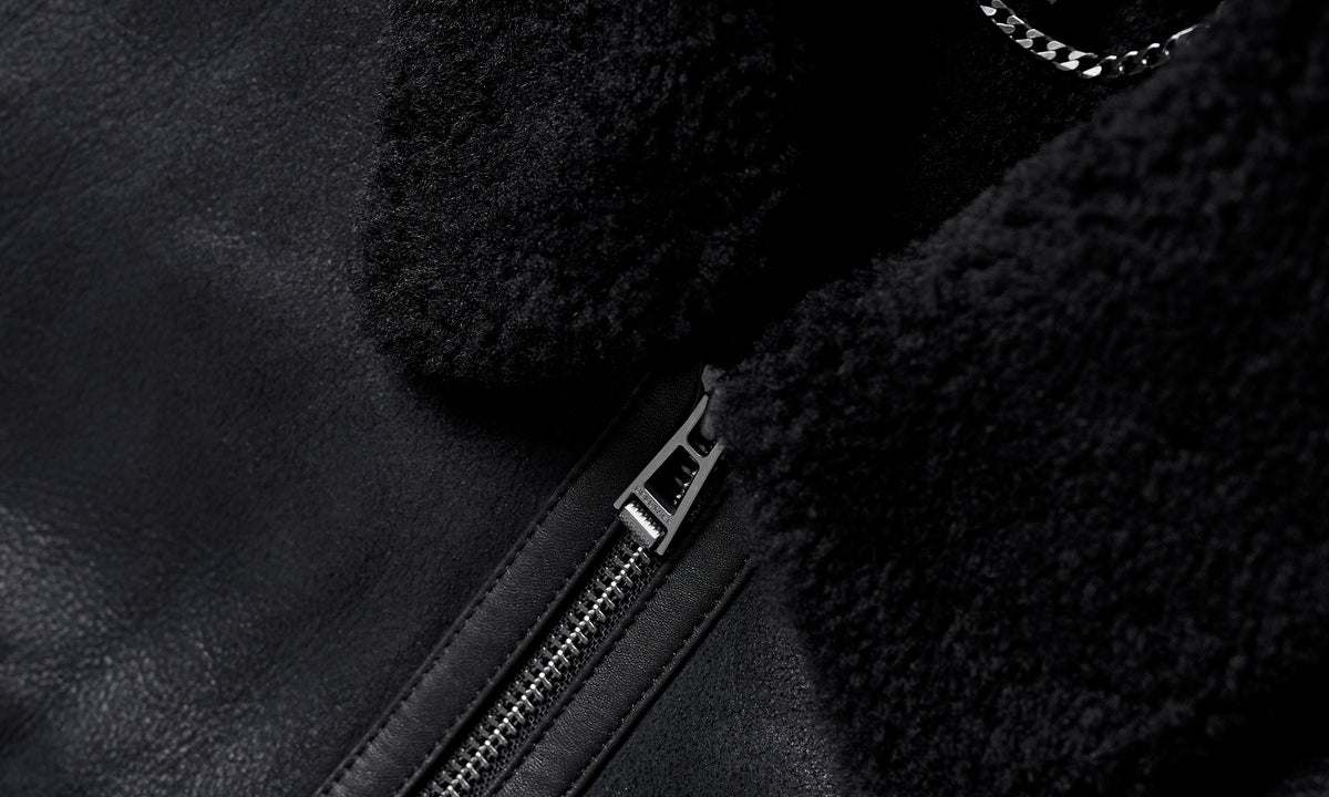 NORTHWIND LAMMFELL-JACKE - Schwarz