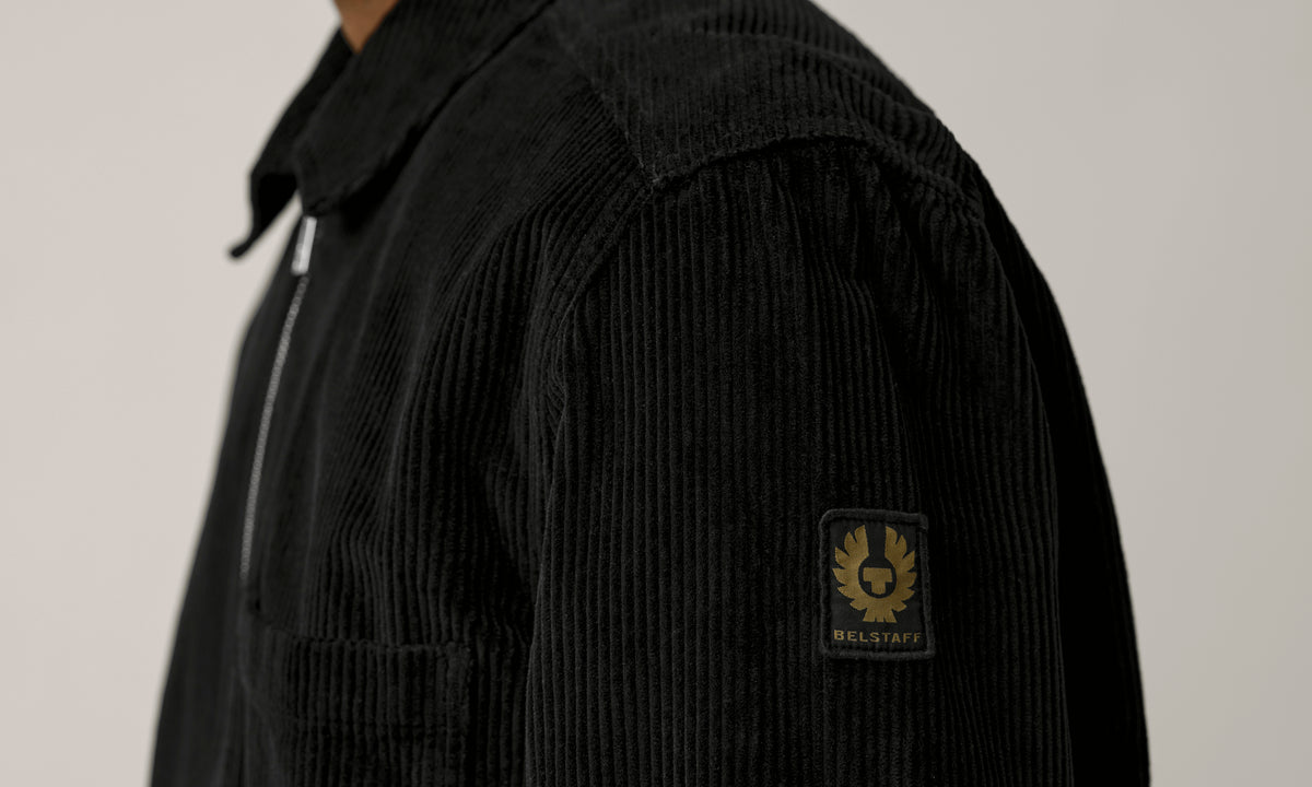 VALVE CORD ZIP OVERSHIRT - Black