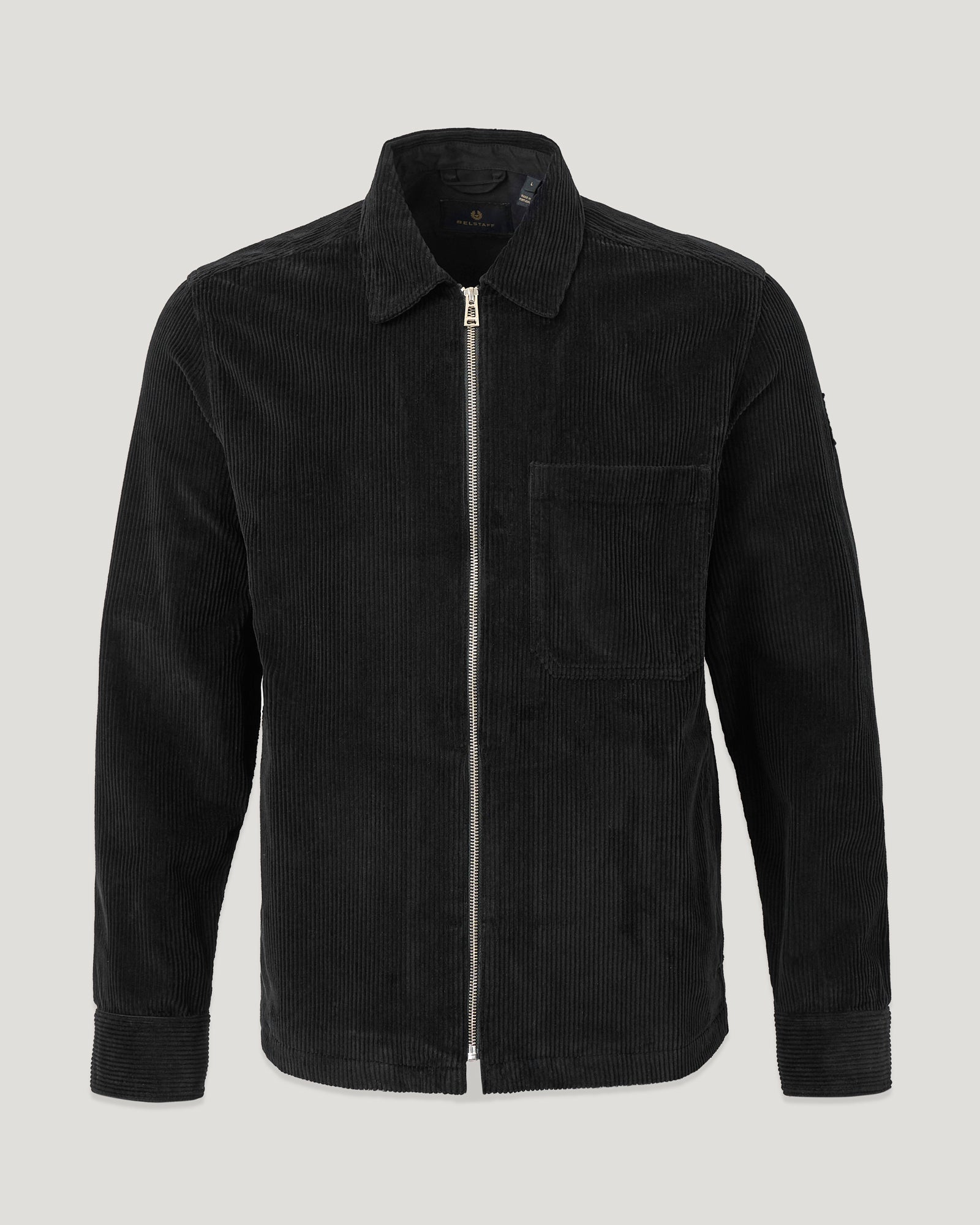 VALVE CORD ZIP OVERSHIRT - Black