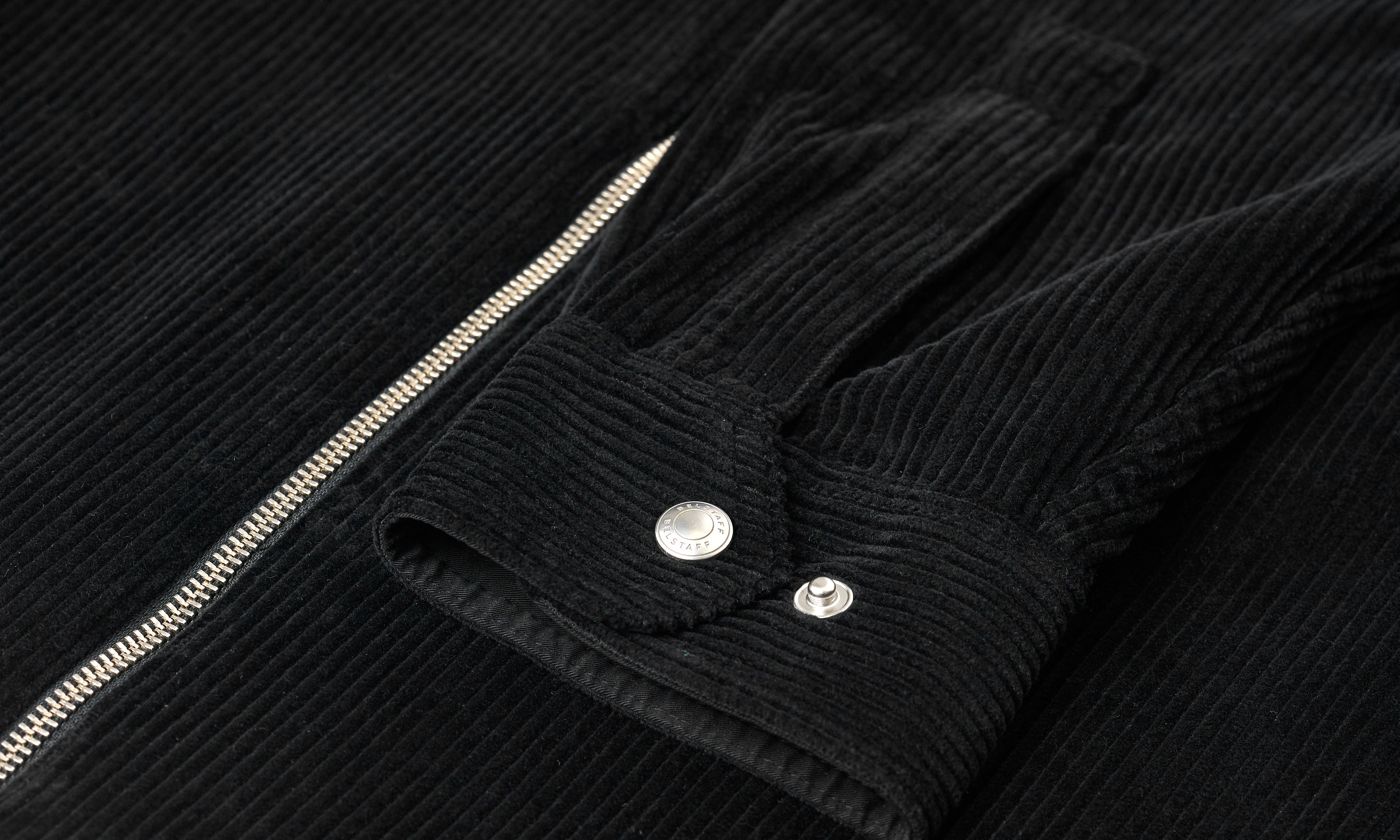 VALVE CORD ZIP OVERSHIRT - Black