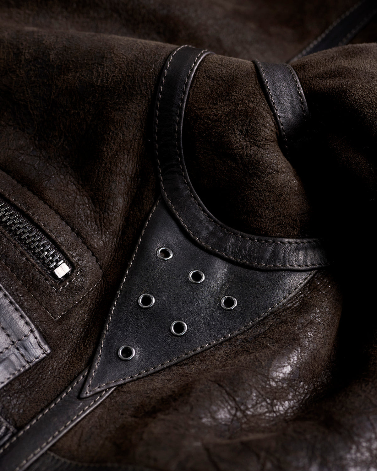 SNOWFIELD COAT - Dark Brown / Sand