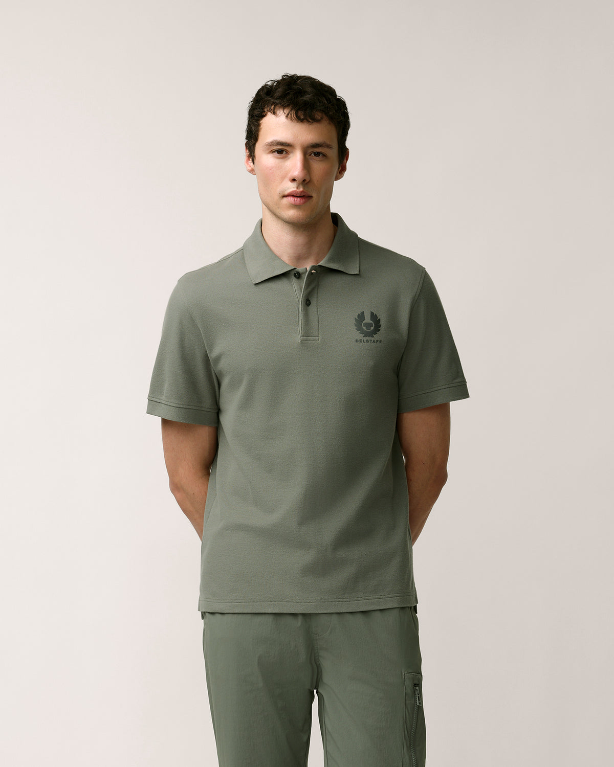 ESSENTIAL POLO - Slate Green