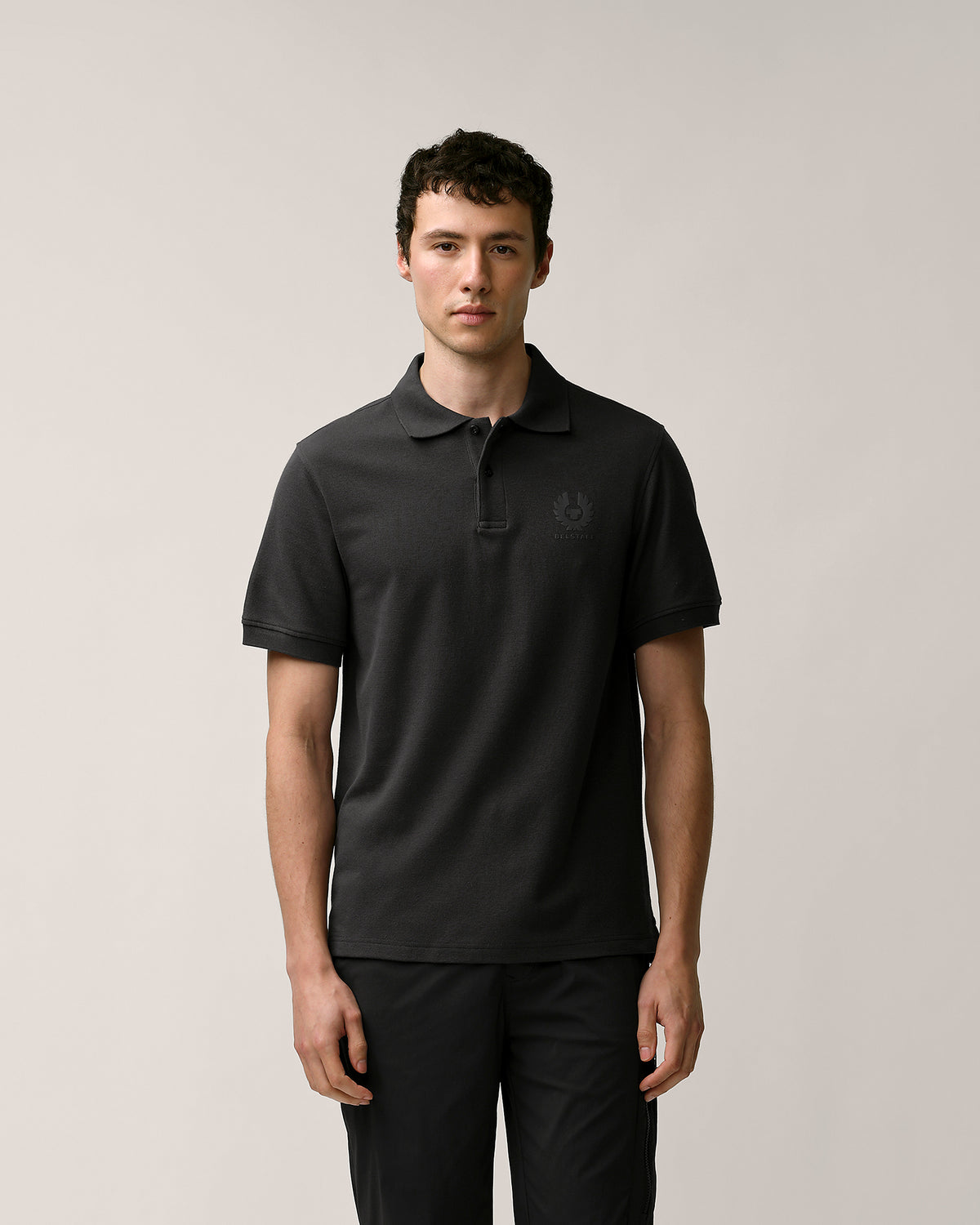 ESSENTIAL POLO - Washed Black