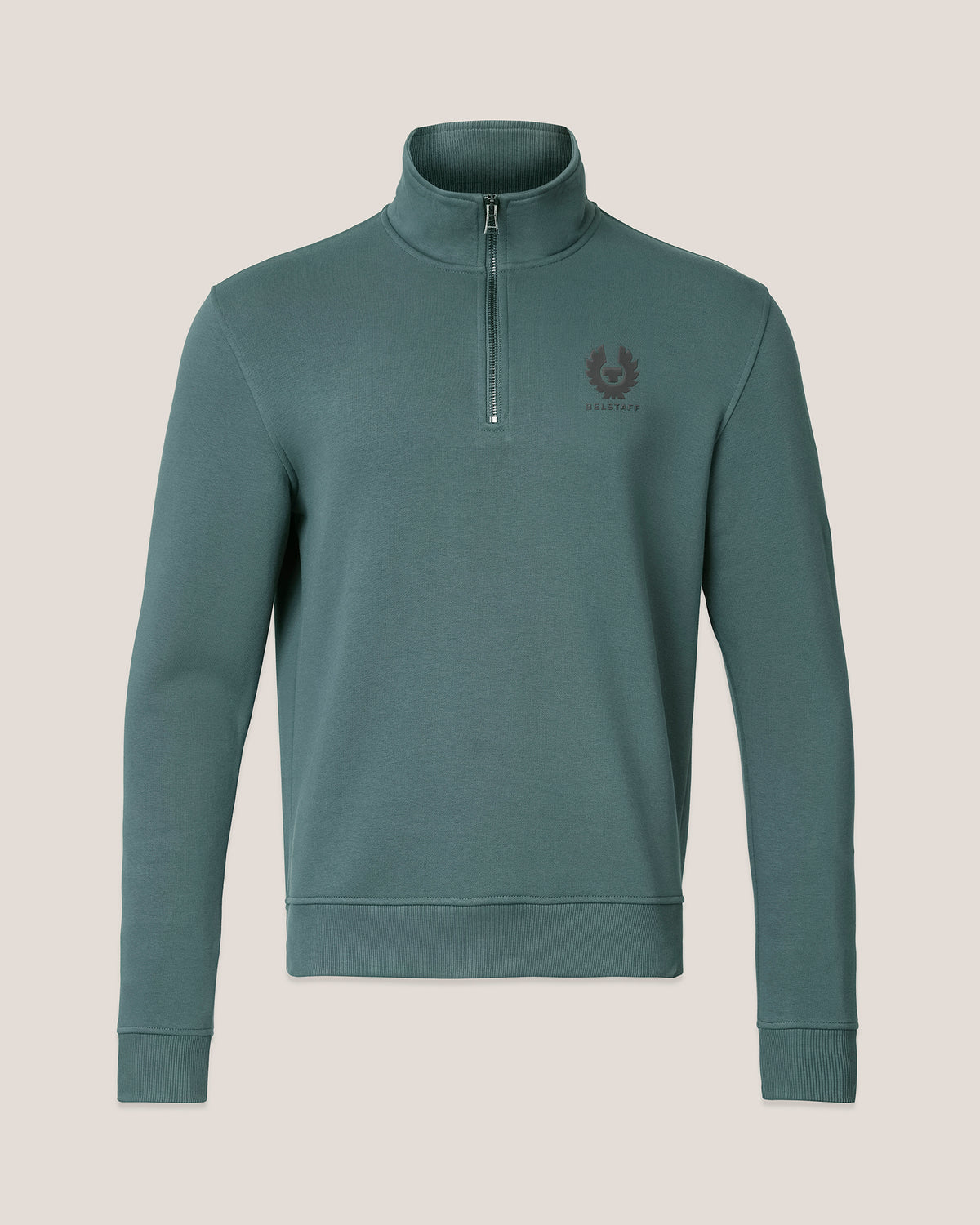 ESSENTIAL QUARTER ZIP SWEATSHIRT - Petrol