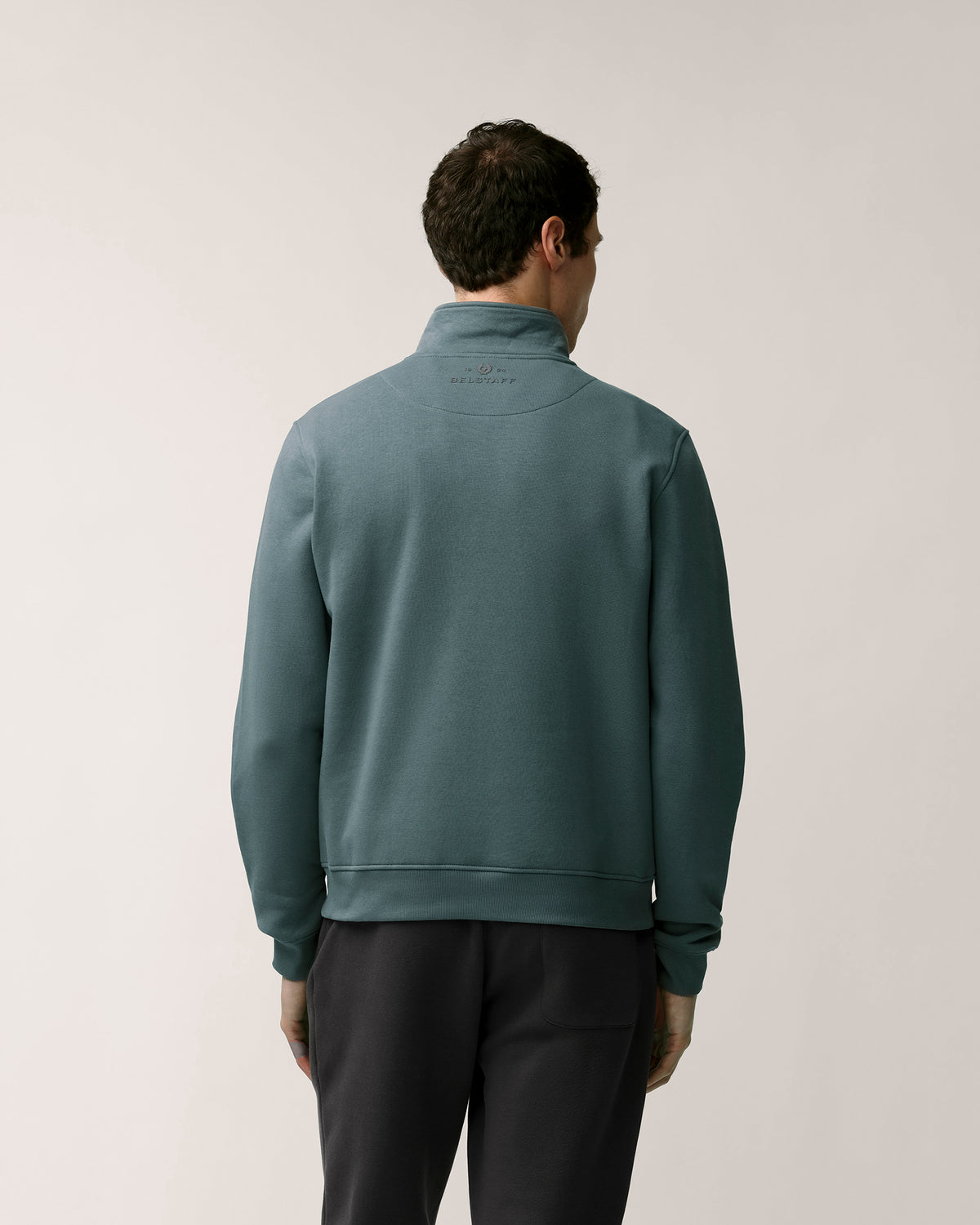 ESSENTIAL QUARTER ZIP SWEATSHIRT - Petrol