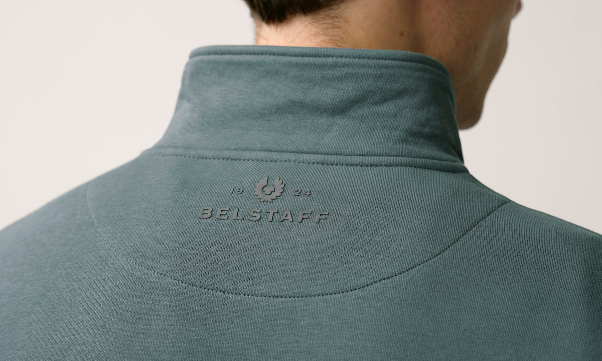 ESSENTIAL QUARTER ZIP SWEATSHIRT - Petrol