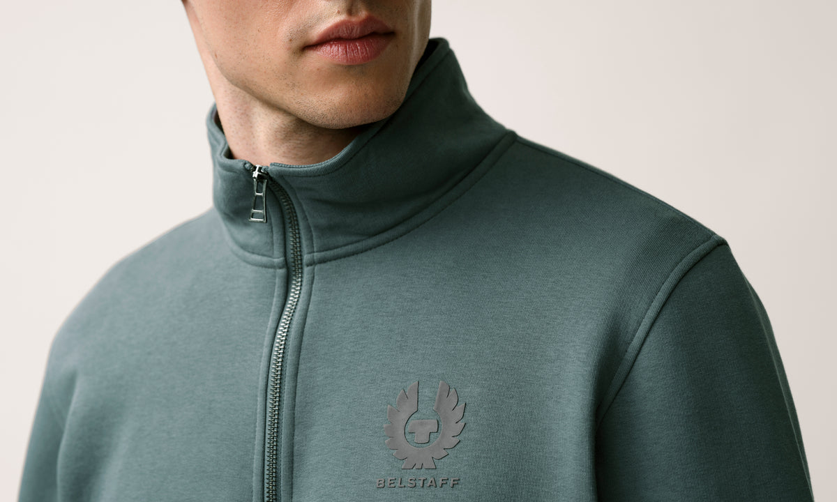 ESSENTIAL QUARTER ZIP SWEATSHIRT - Petrol