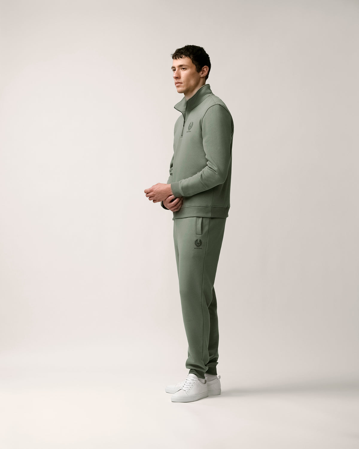 ESSENTIAL QUARTER ZIP SWEATSHIRT - Slate Green