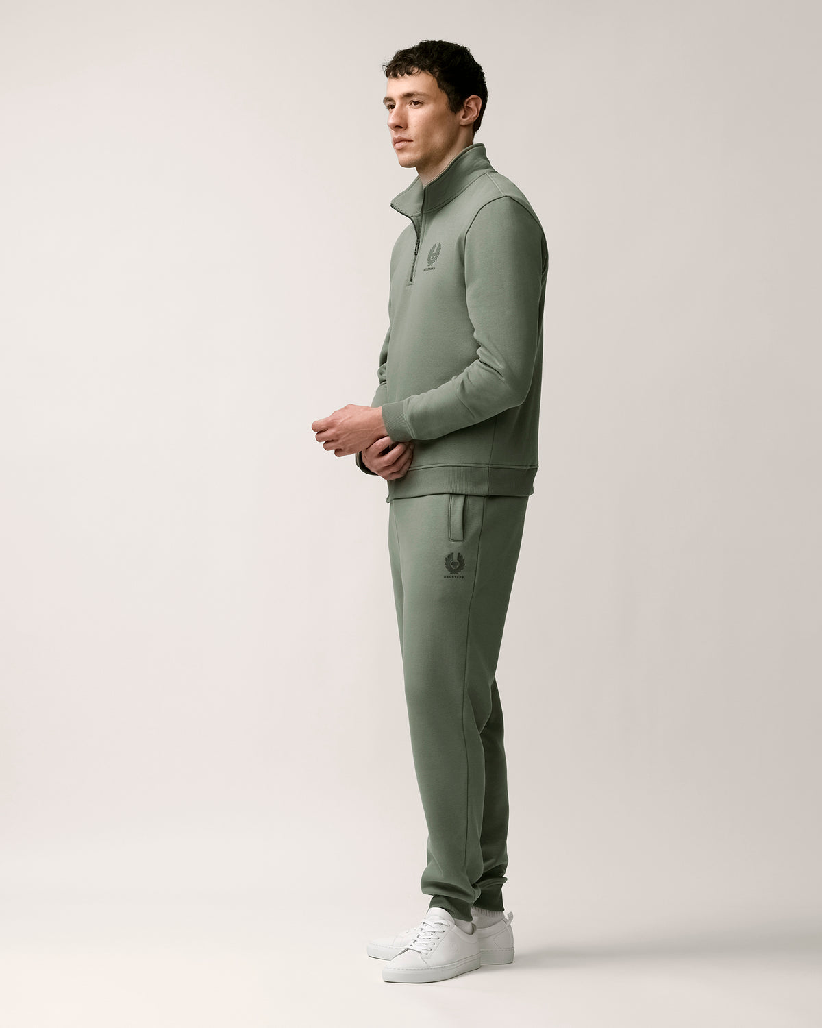 ESSENTIAL QUARTER ZIP SWEATSHIRT - Slate Green