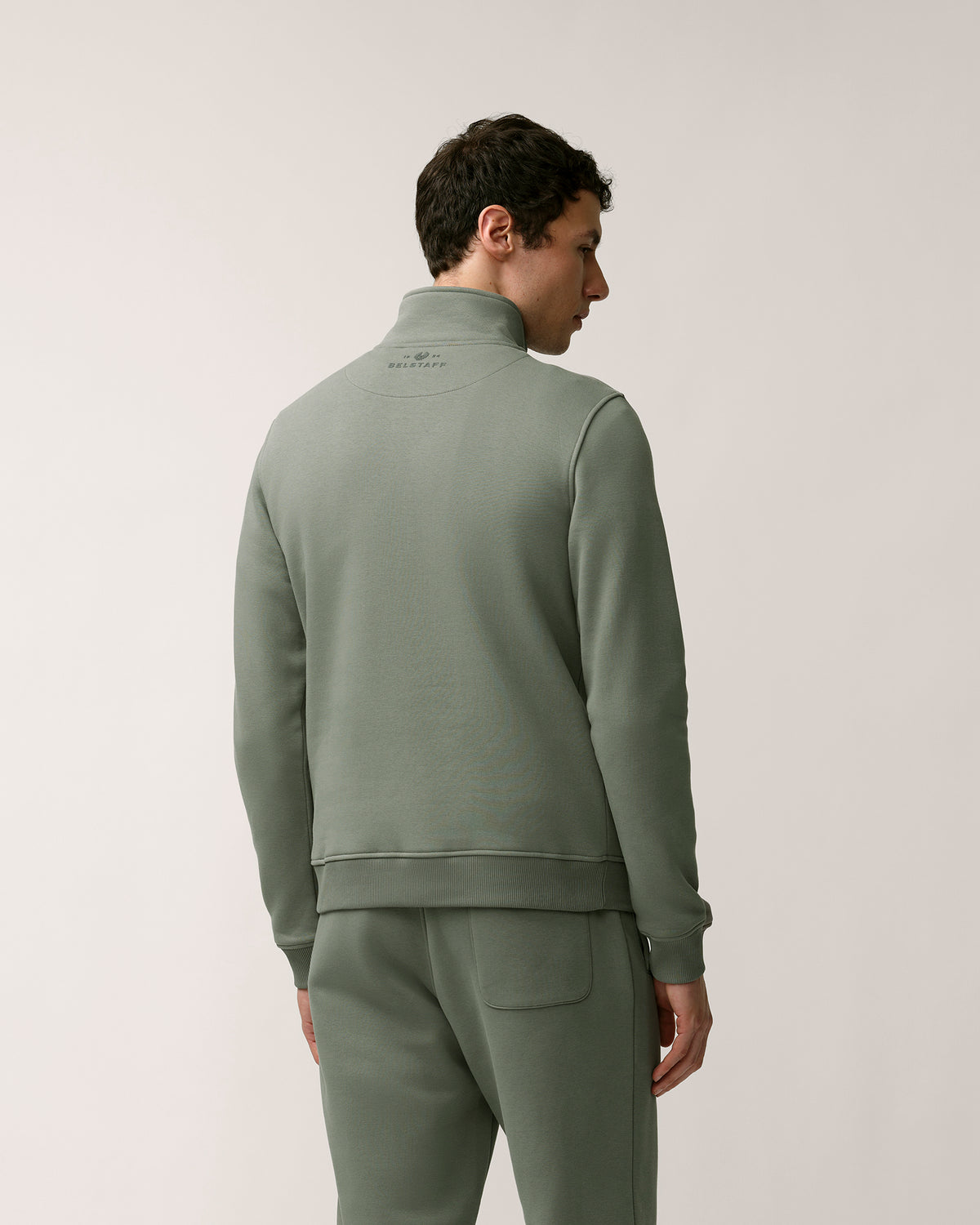 ESSENTIAL QUARTER ZIP SWEATSHIRT - Slate Green