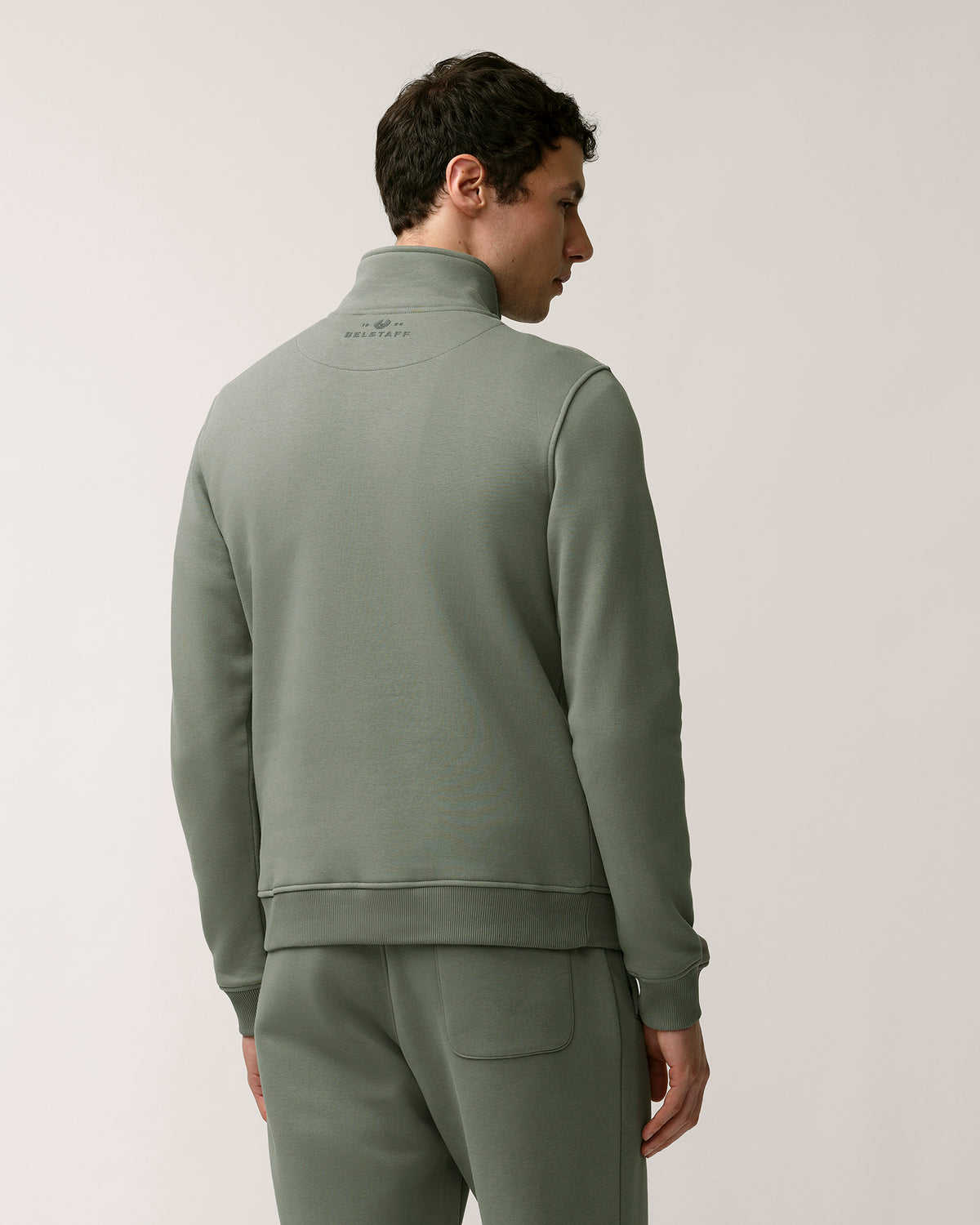 ESSENTIAL QUARTER ZIP SWEATSHIRT - Slate Green