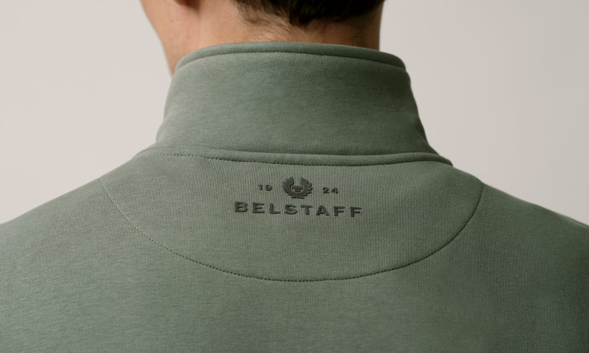 ESSENTIAL QUARTER ZIP SWEATSHIRT - Slate Green