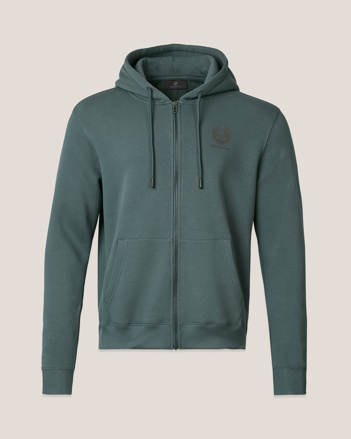 ESSENTIAL FULL ZIP HOODIE - Petrol