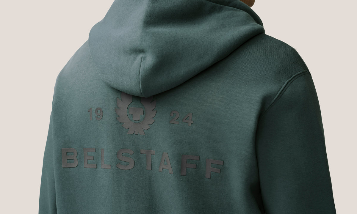 ESSENTIAL FULL ZIP HOODIE - Petrol