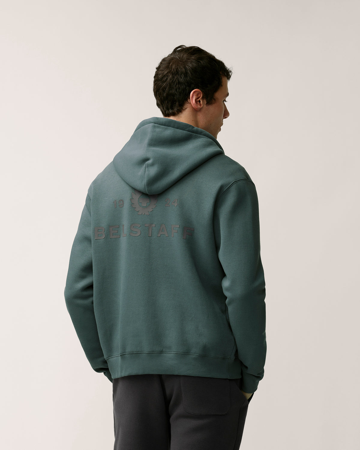 ESSENTIAL FULL ZIP HOODIE - Petrol