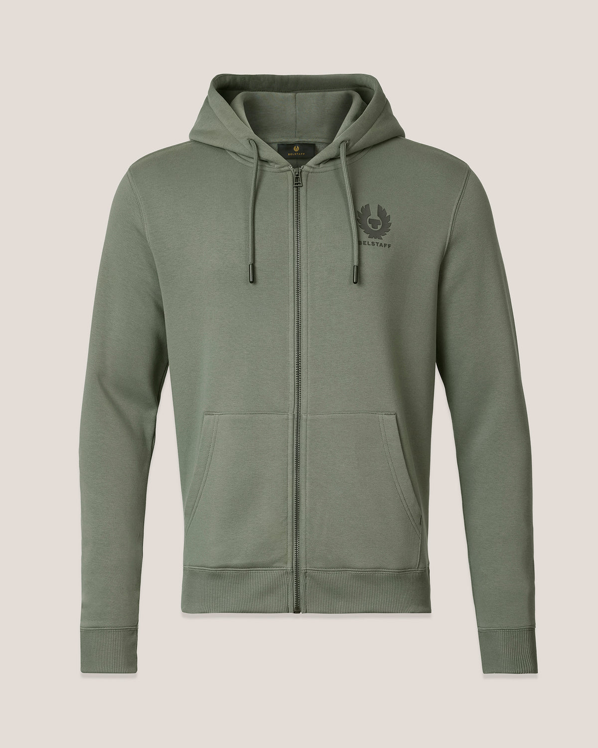 ESSENTIAL FULL ZIP HOODIE - Slate Green