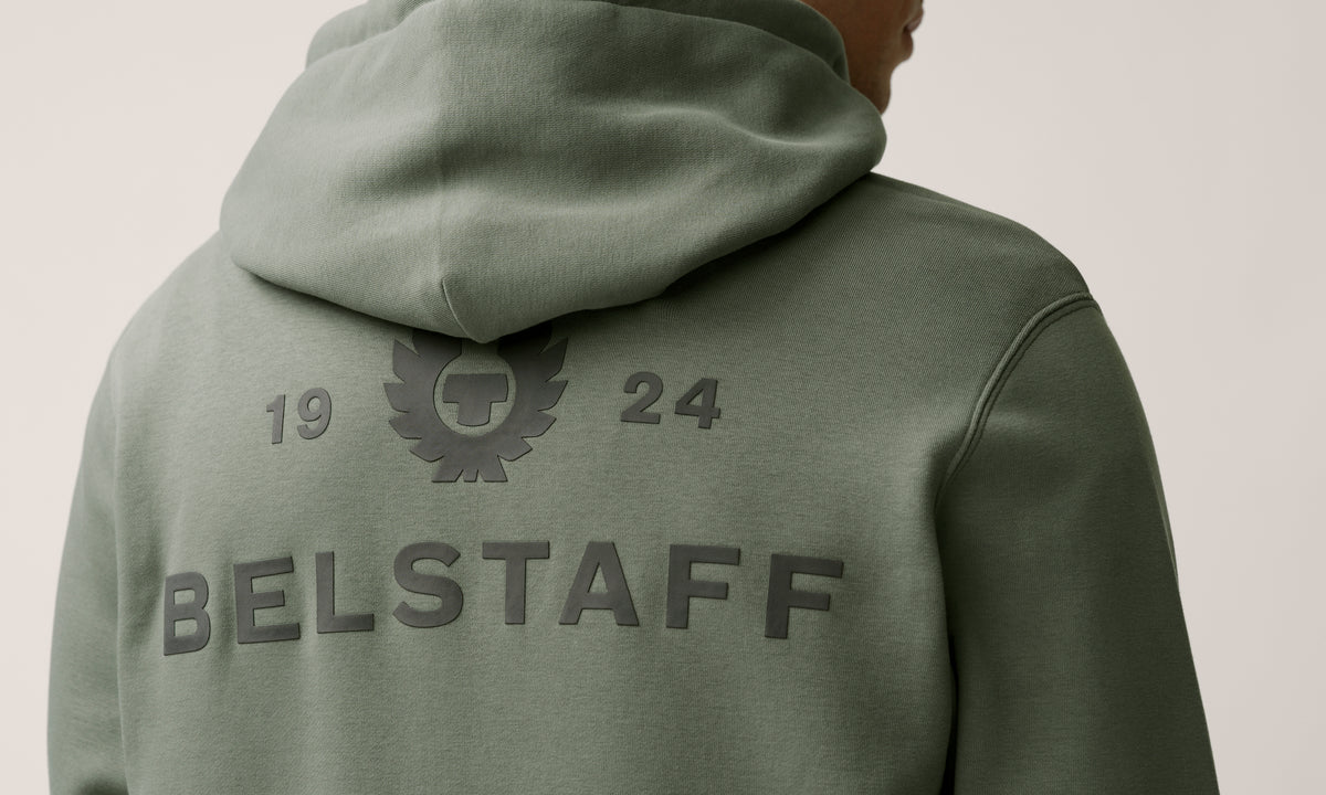 ESSENTIAL FULL ZIP HOODIE - Slate Green