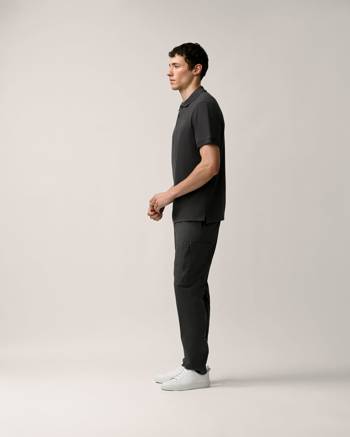 ESSENTIAL CARGO TROUSER - Washed Black