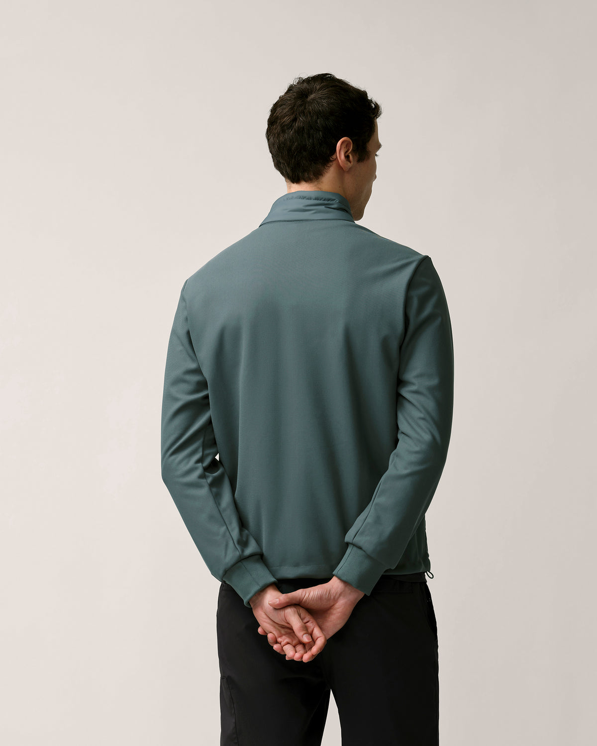 ESSENTIAL MIXED MEDIA JACKET - Petrol