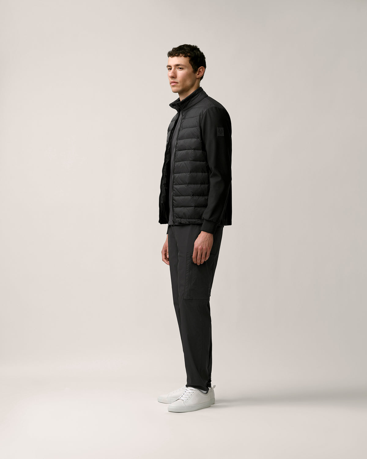 ESSENTIAL MIXED MEDIA JACKET - Washed Black