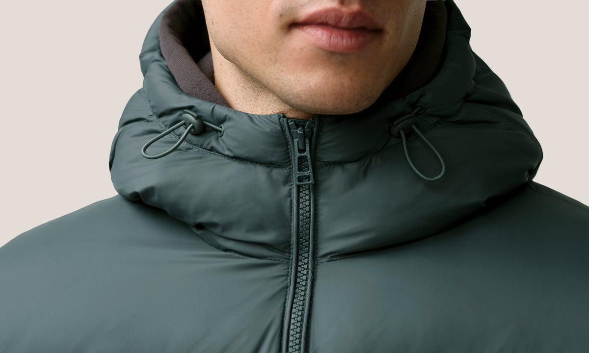 ESSENTIAL PUFFER JACKET - Petrol