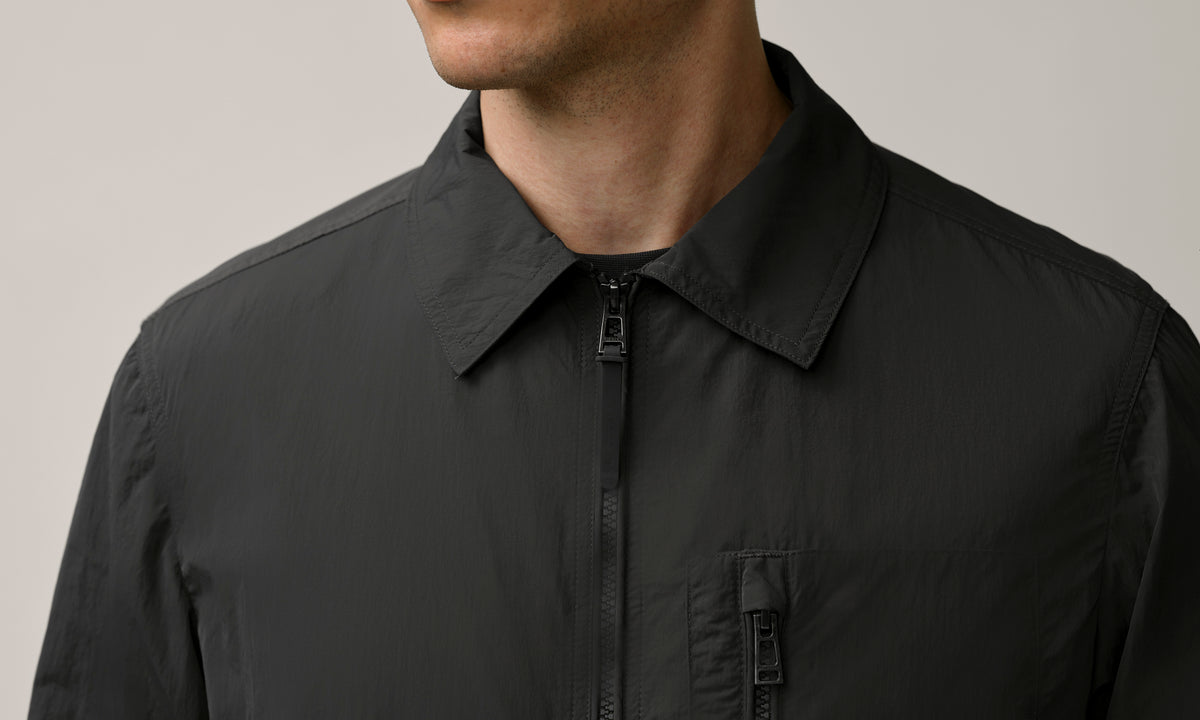 ESSENTIAL OVERSHIRT - Washed Black
