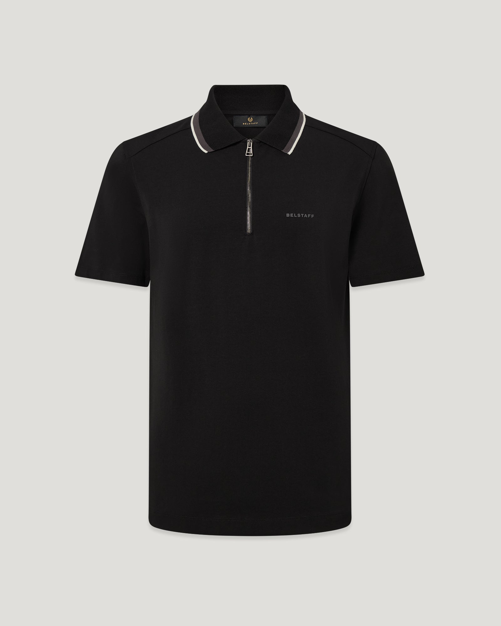 ALLOY TIPPED POLO - Black