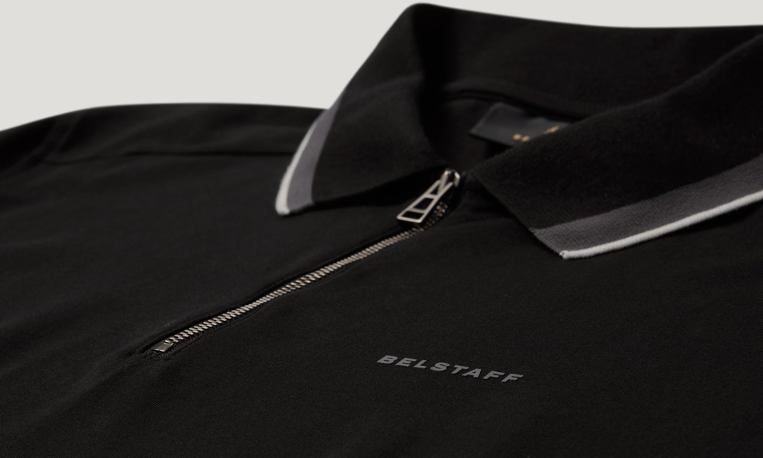 ALLOY TIPPED POLO - Black