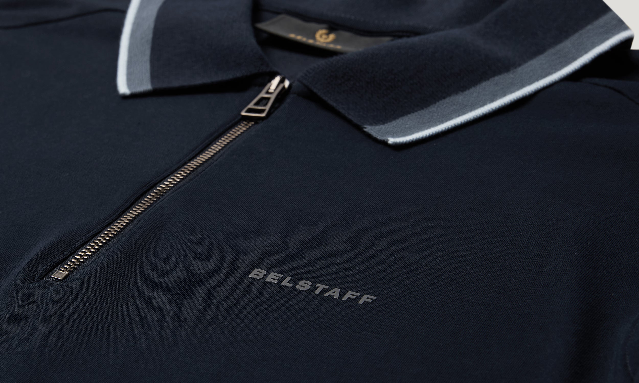 ALLOY TIPPED POLO - Dark Ink