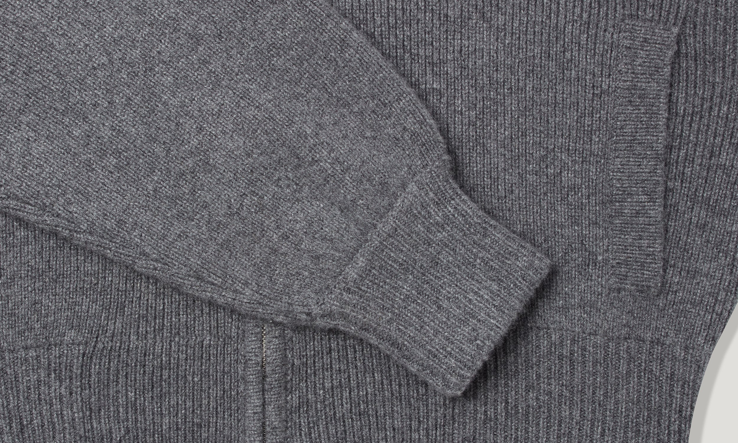 ATOL FULL ZIP CARDIGAN - Graphite