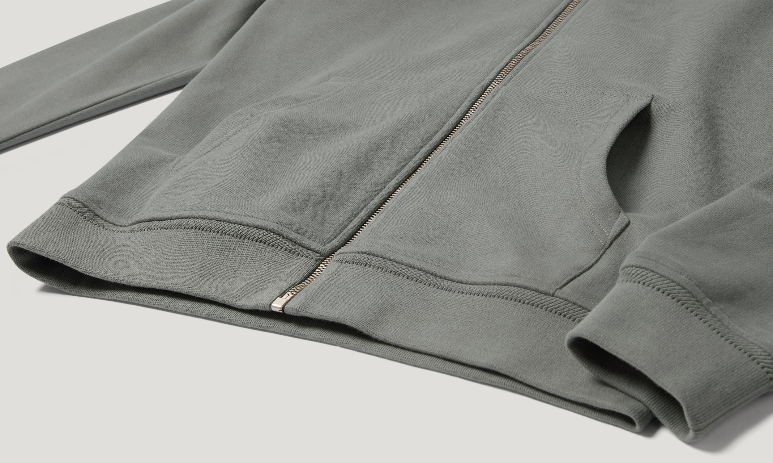 BELSTAFF FULL ZIP HOODIE - Atlantic Grey