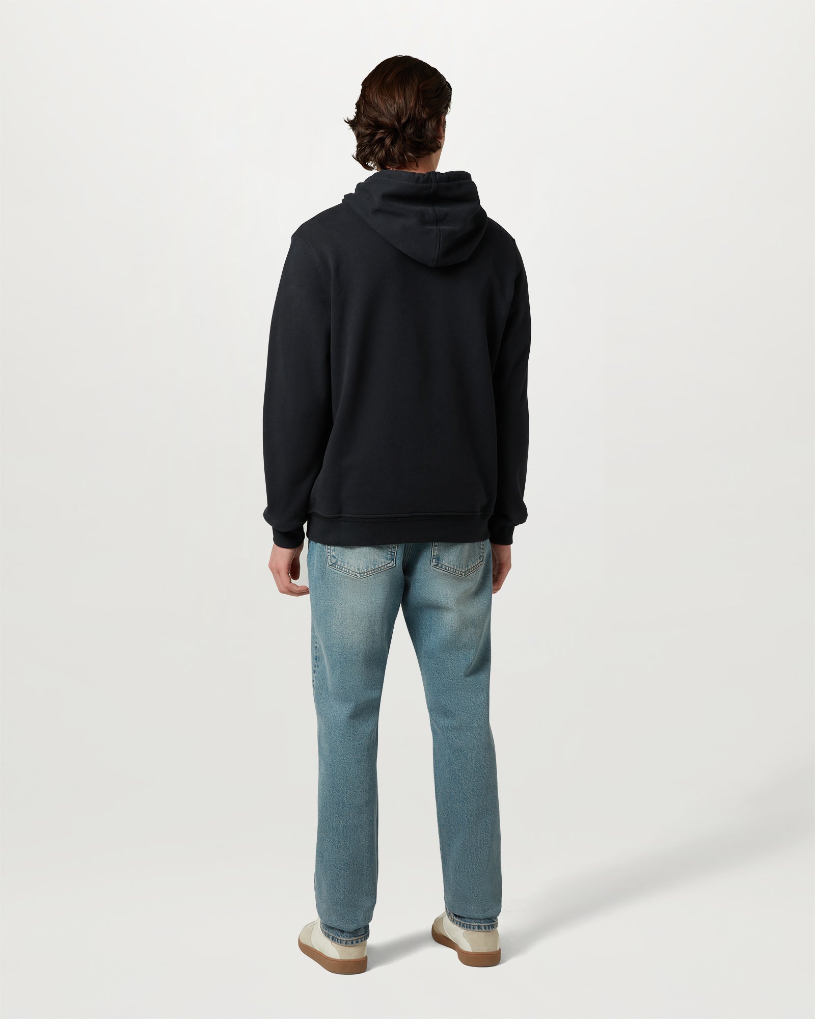 FELPA CON CAPPUCCIO E ZIP INTERA BELSTAFF - Inchiostro scuro