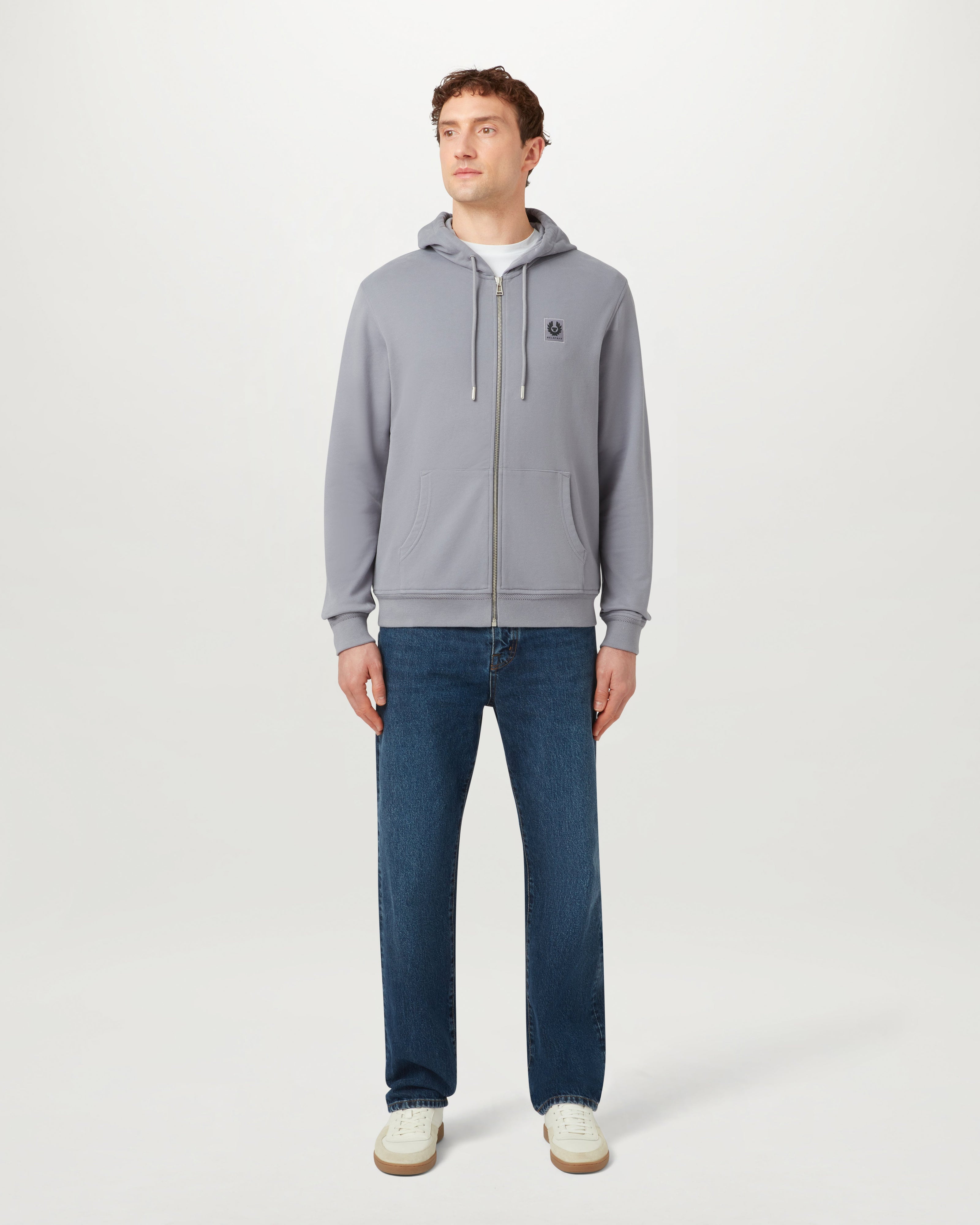BELSTAFF FULL ZIP HOODIE - Faded Indigo