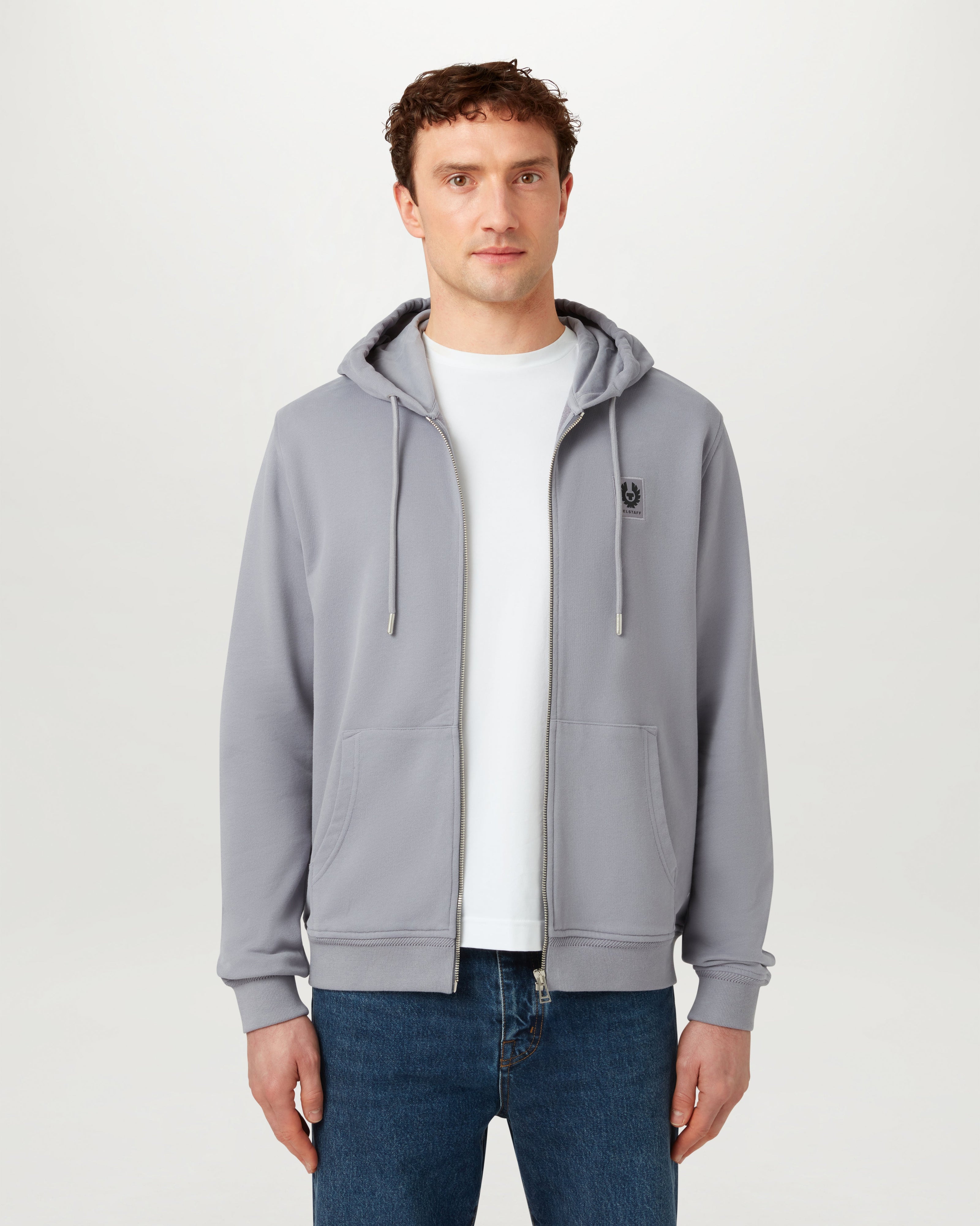 BELSTAFF FULL ZIP HOODIE - Faded Indigo