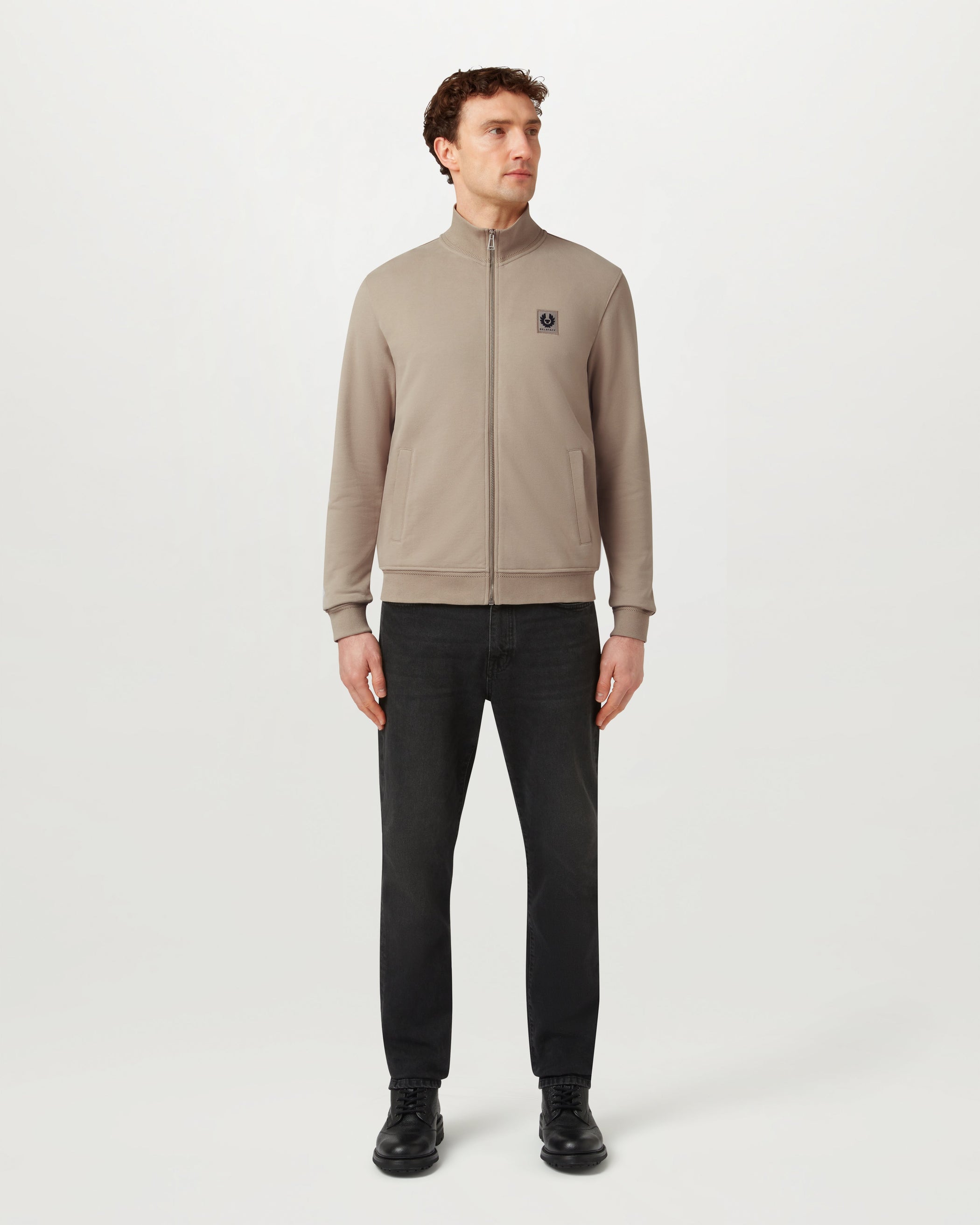 BELSTAFF FULL ZIP SWEATSHIRT
