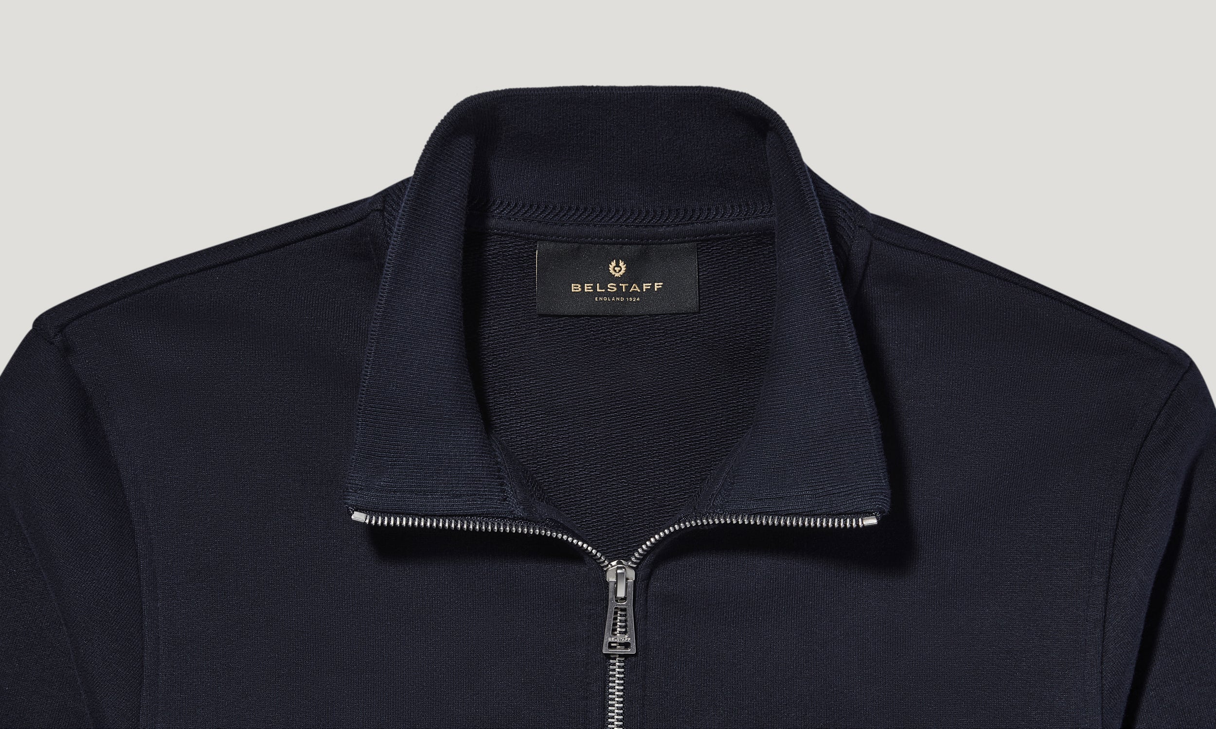 BELSTAFF SWEATSHIRT MIT DURCHGEHENDEM REIẞVERSCHLUSS - Dunkles Tintenblau