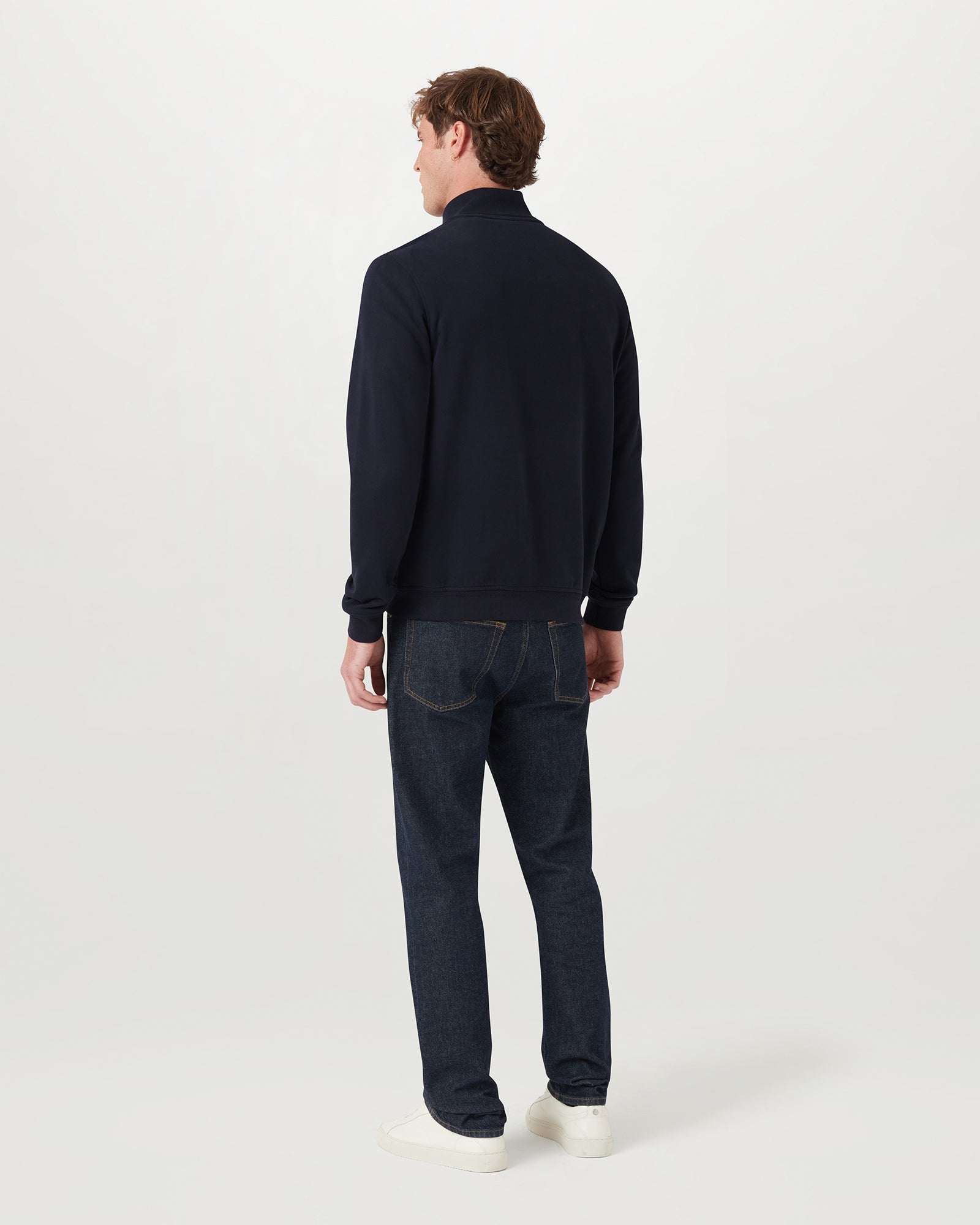 BELSTAFF SWEATSHIRT MIT DURCHGEHENDEM REIẞVERSCHLUSS - Dunkles Tintenblau
