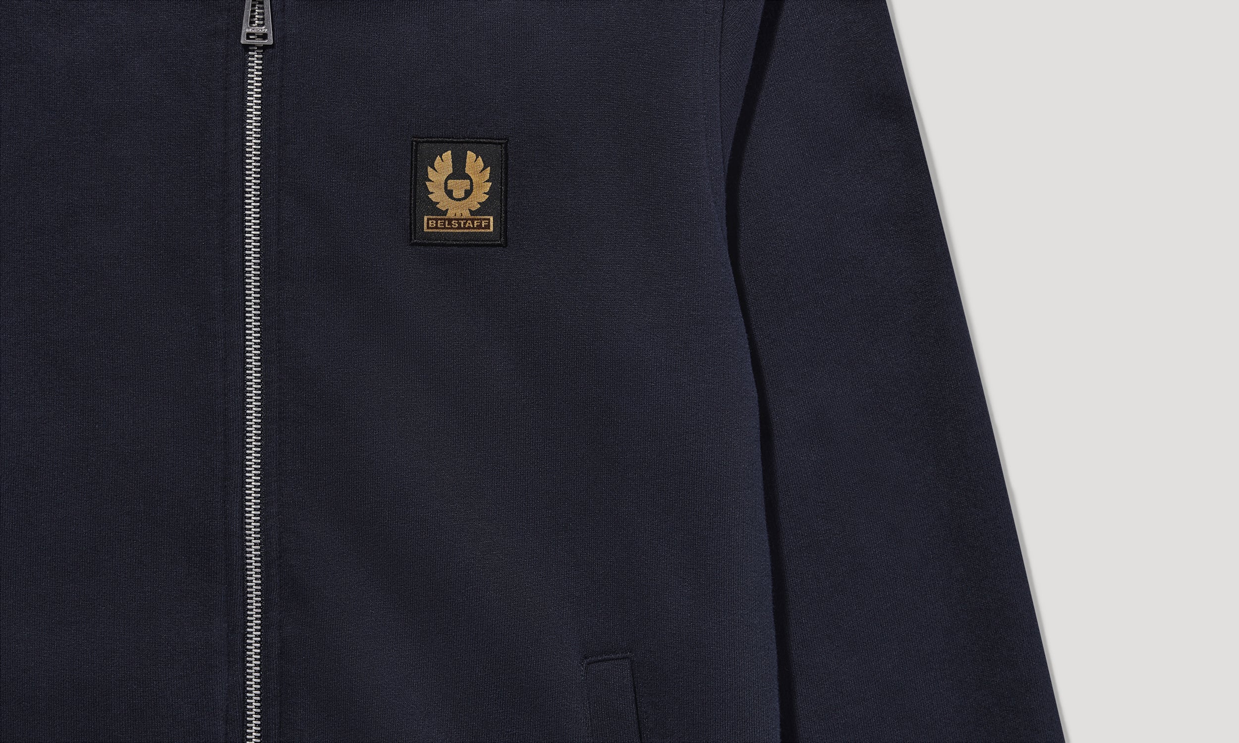 BELSTAFF SWEATSHIRT MIT DURCHGEHENDEM REIẞVERSCHLUSS - Dunkles Tintenblau