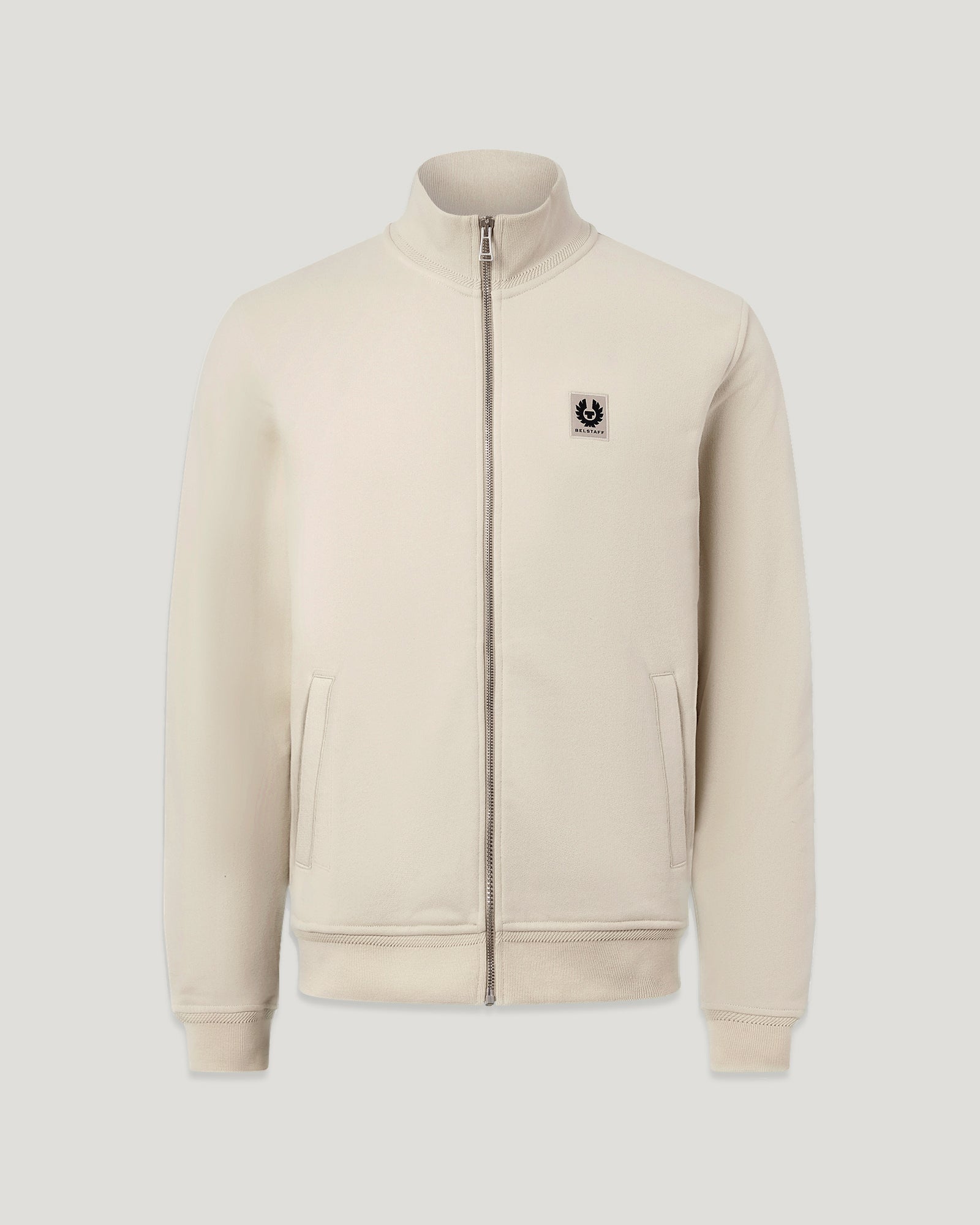 BELSTAFF FULL ZIP SWEATSHIRT - Pale Stone