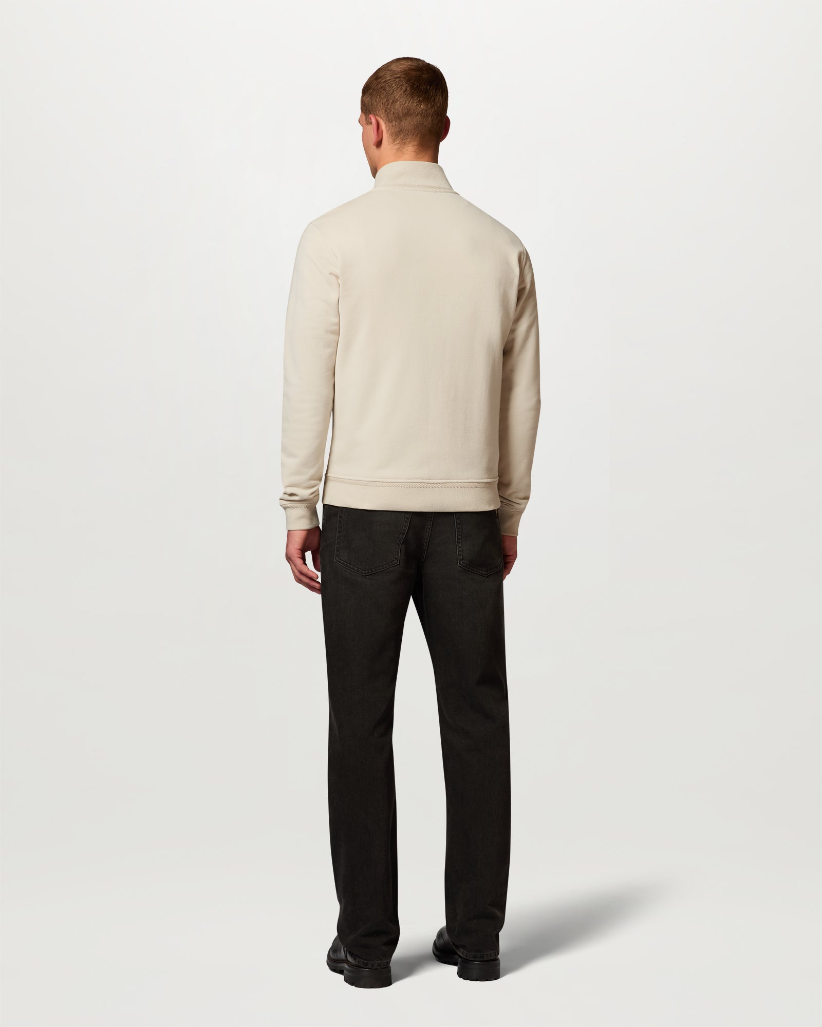 BELSTAFF FULL ZIP SWEATSHIRT - Pale Stone