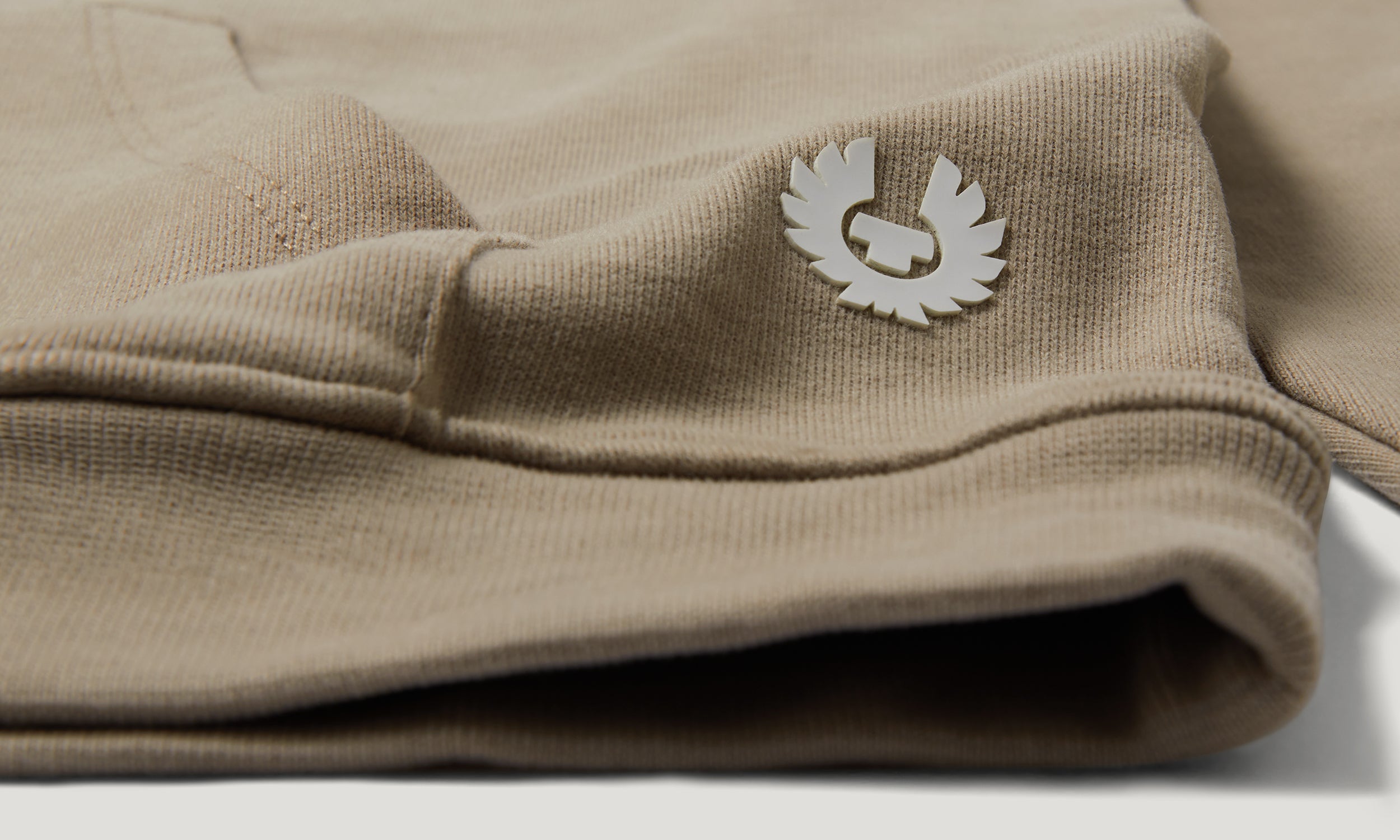 BELSTAFF LOGO HOODIE - Dark Sand