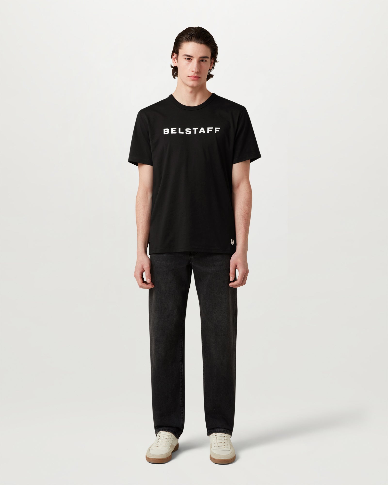 T-SHIRT CON LOGO BELSTAFF - Nero