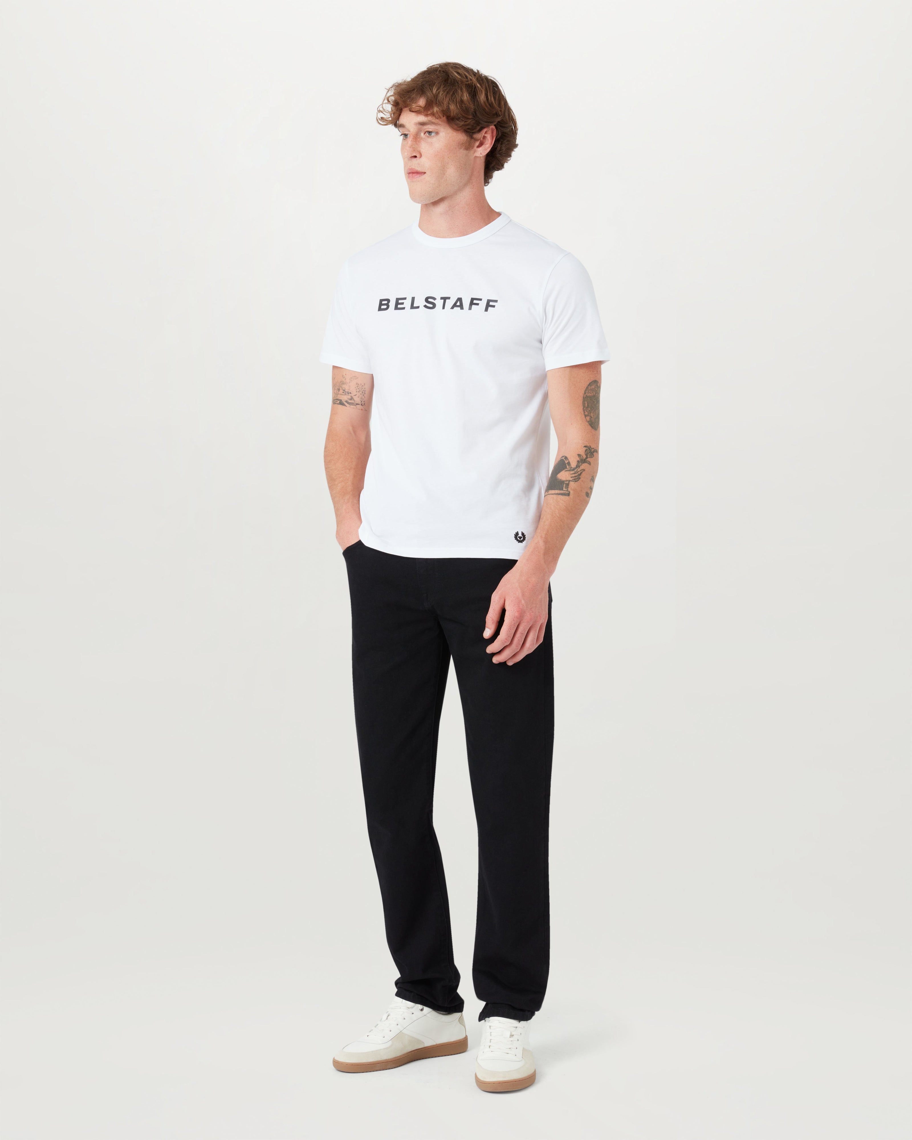 T-SHIRT CON LOGO BELSTAFF - Bianco
