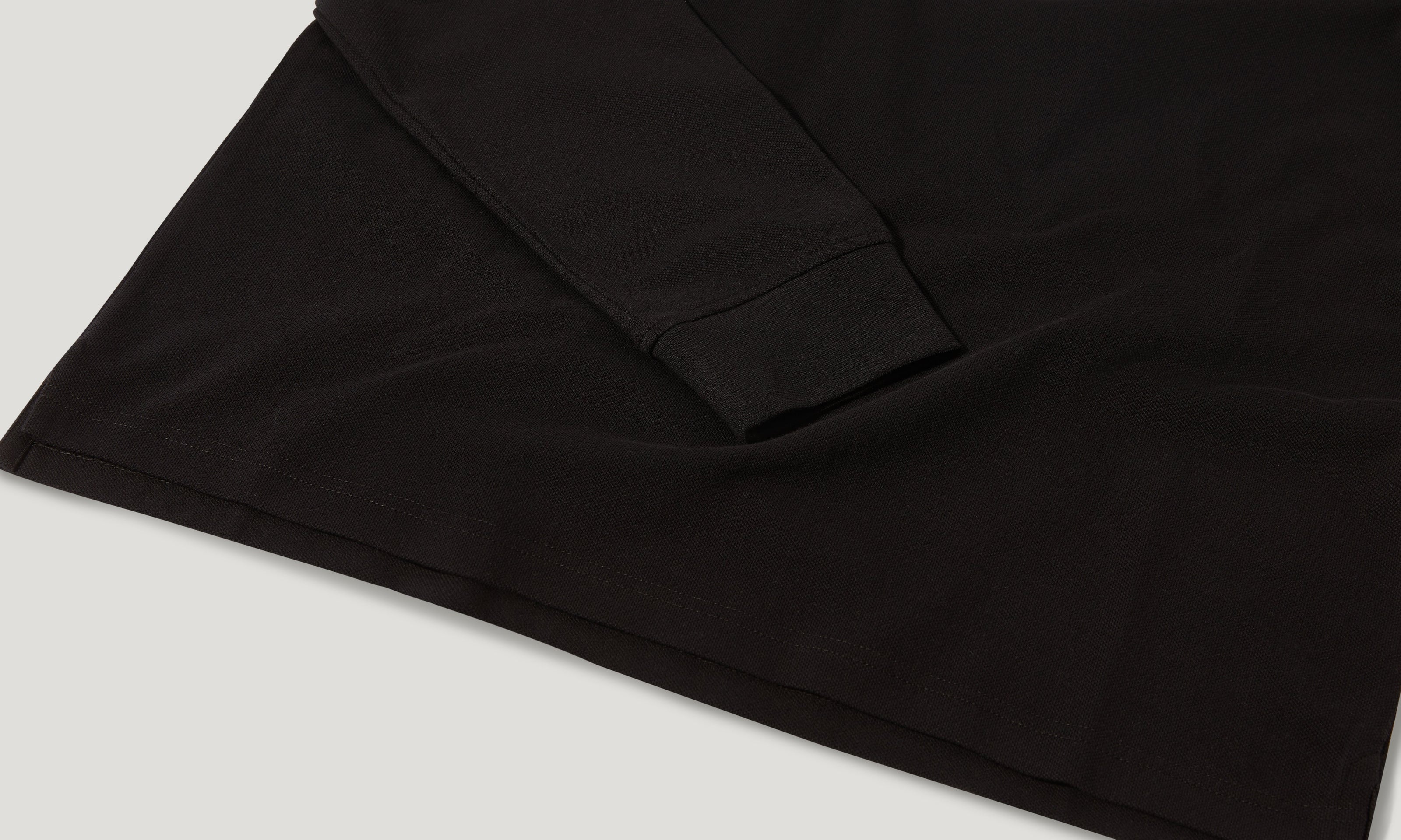 BELSTAFF LONG SLEEVED POLO - Black
