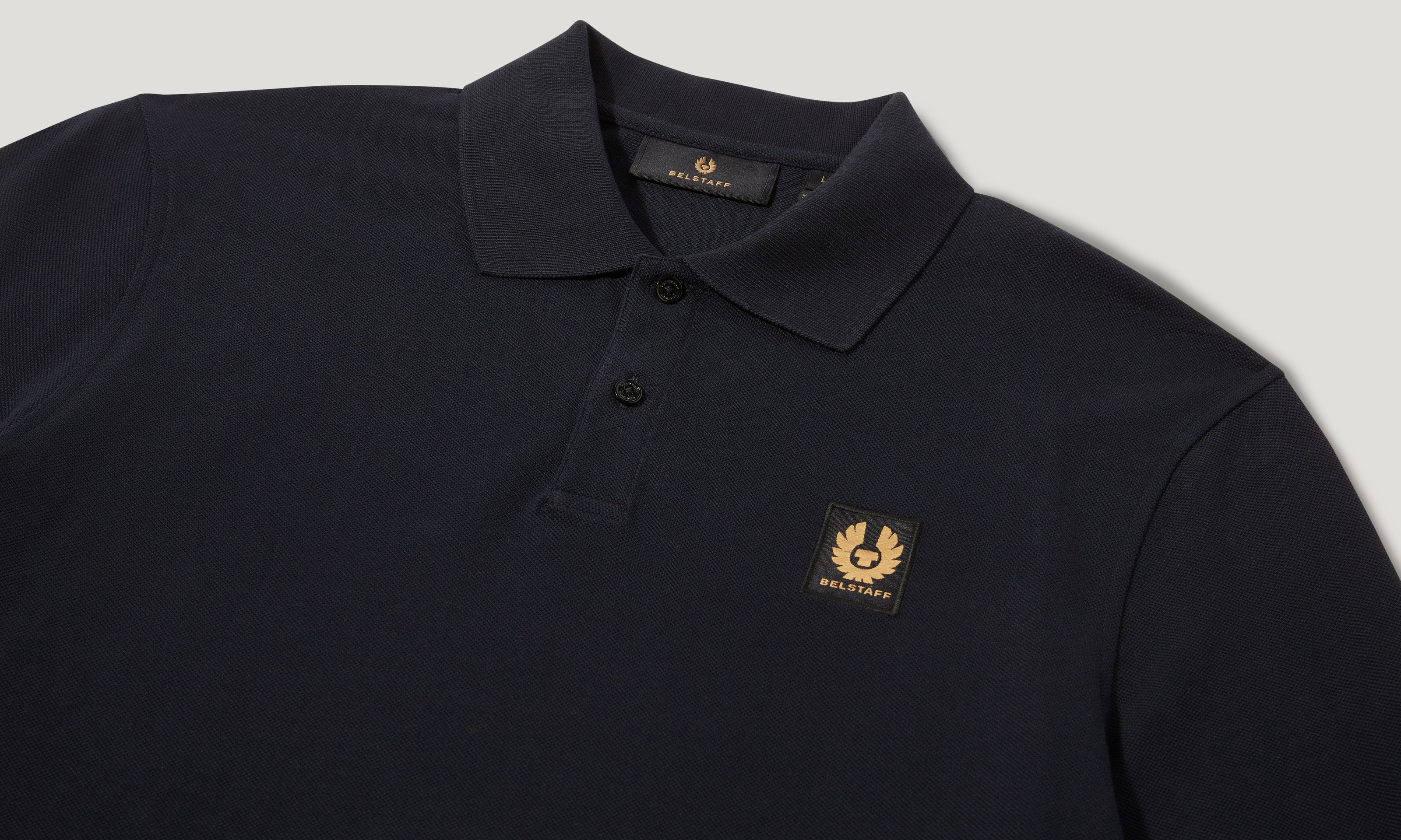 POLO A MANICHE LUNGHE BELSTAFF - Inchiostro scuro